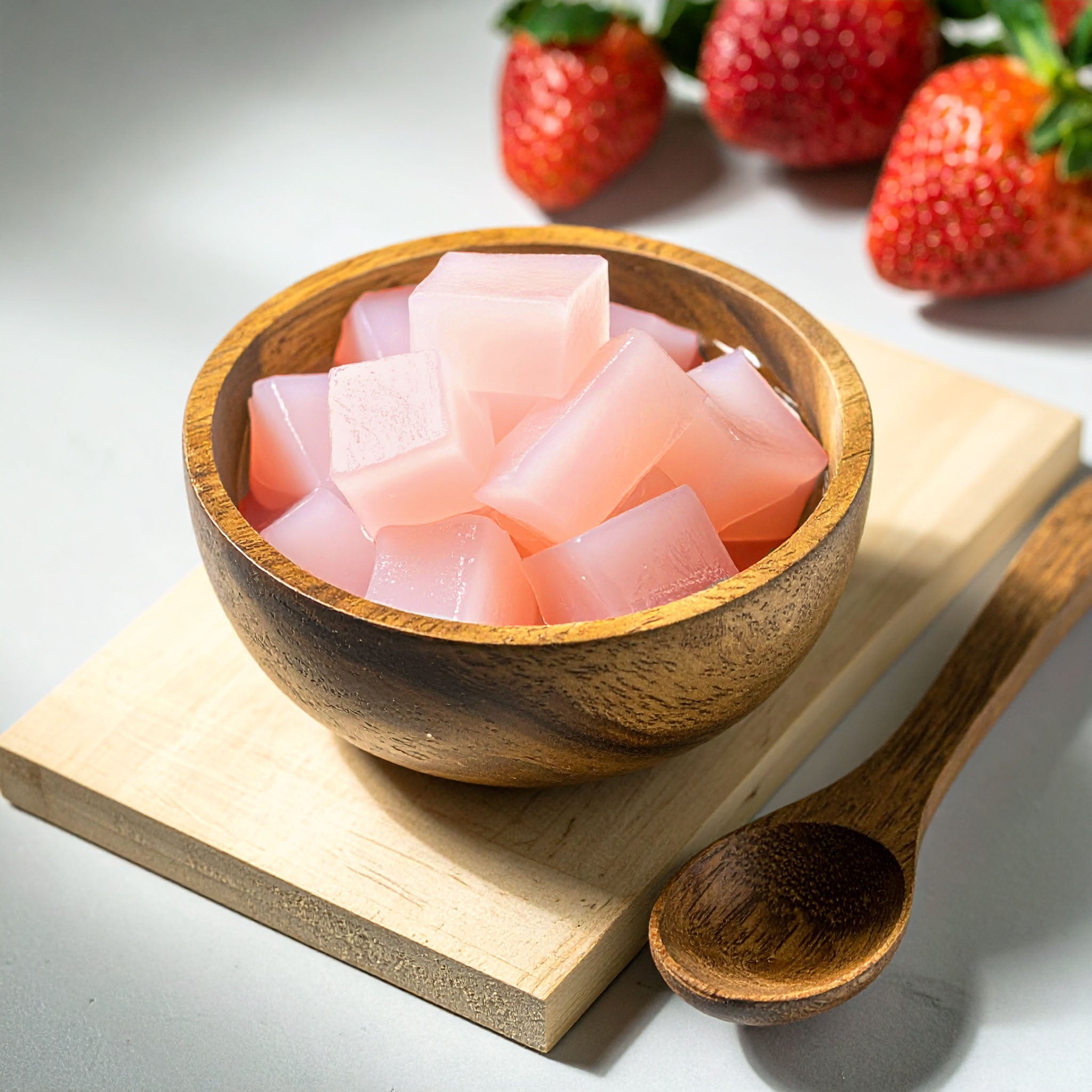 Strawberry Nata De Coco - 400 gms