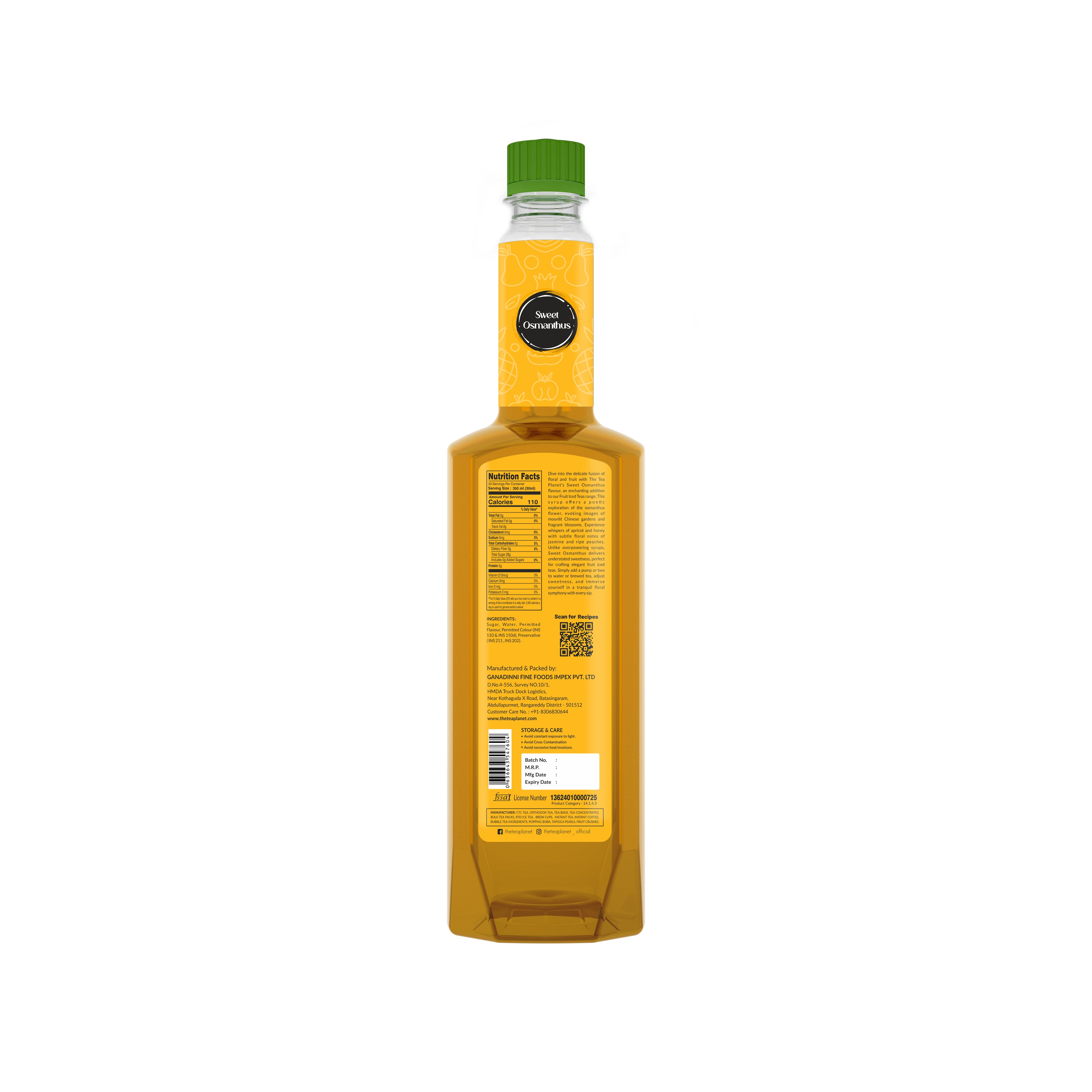 Sweet Osmanthus Syrup - 1 Lt