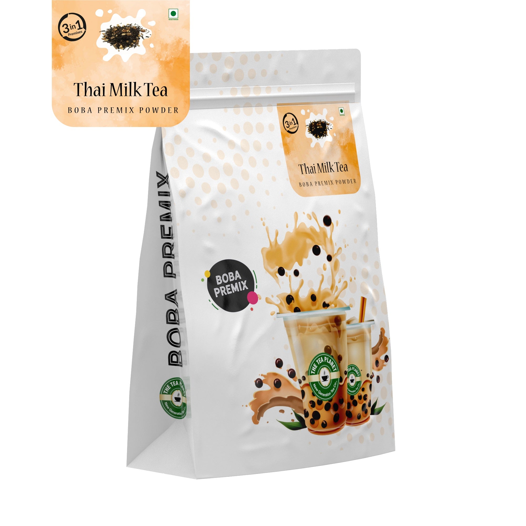 Thai Milk Bubble Tea Premix (3 in 1) - 1 Kg