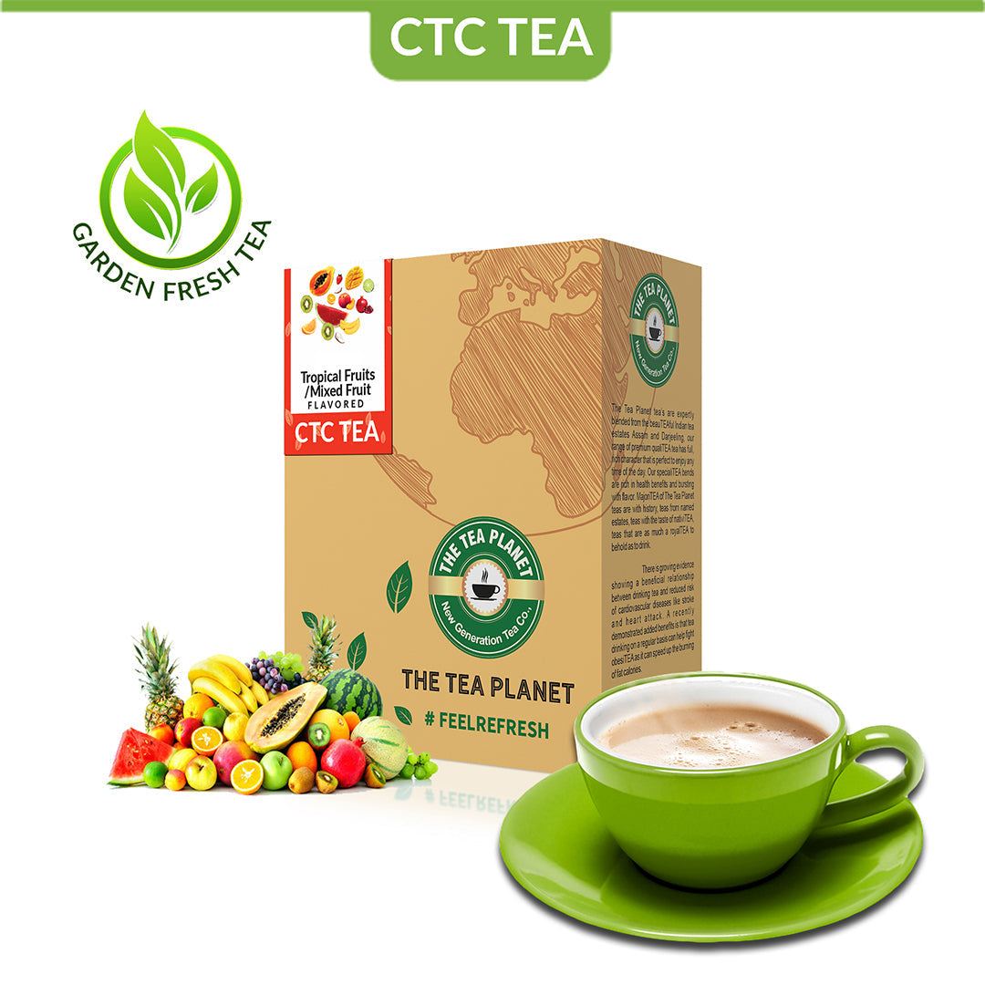 Tropical Fruits/Mixed Fruit Flavored CTC Tea - 400 gms