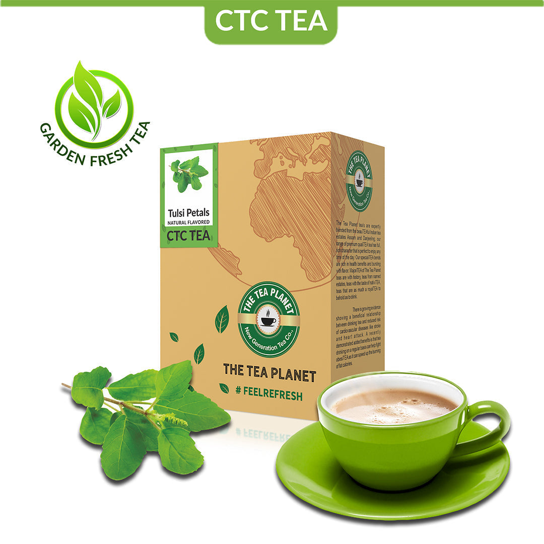 Tulsi Black Flavored CTC Tea - 400 gms