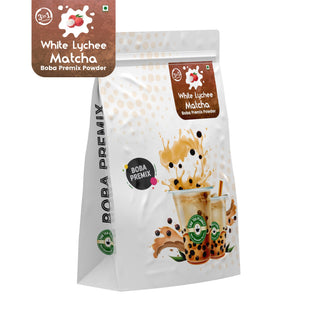 White Lychee Matcha Bubble Tea Premix (3 in 1) - 1Kg