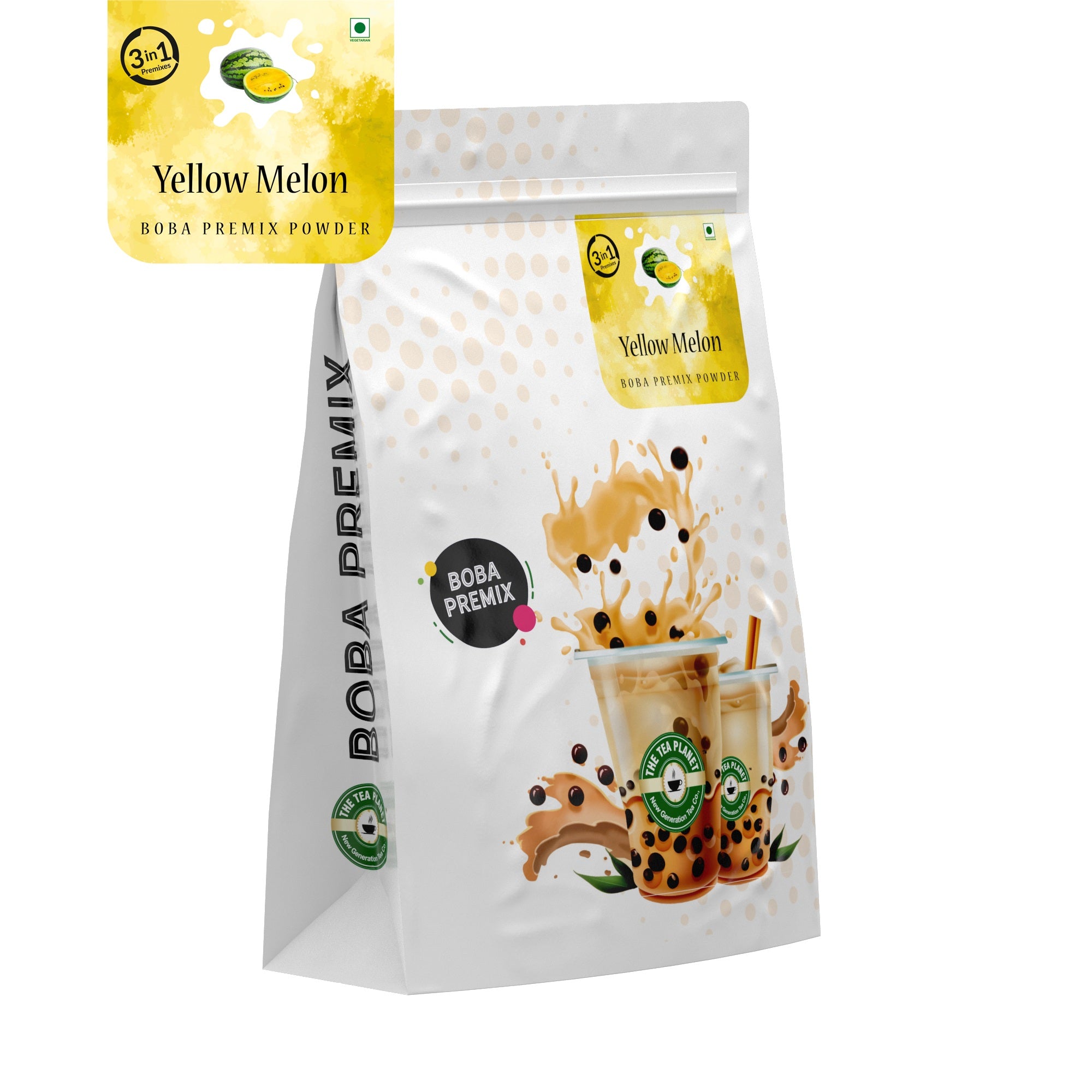 Yellow Melon Bubble Tea Premix (3 in 1) - 1Kg
