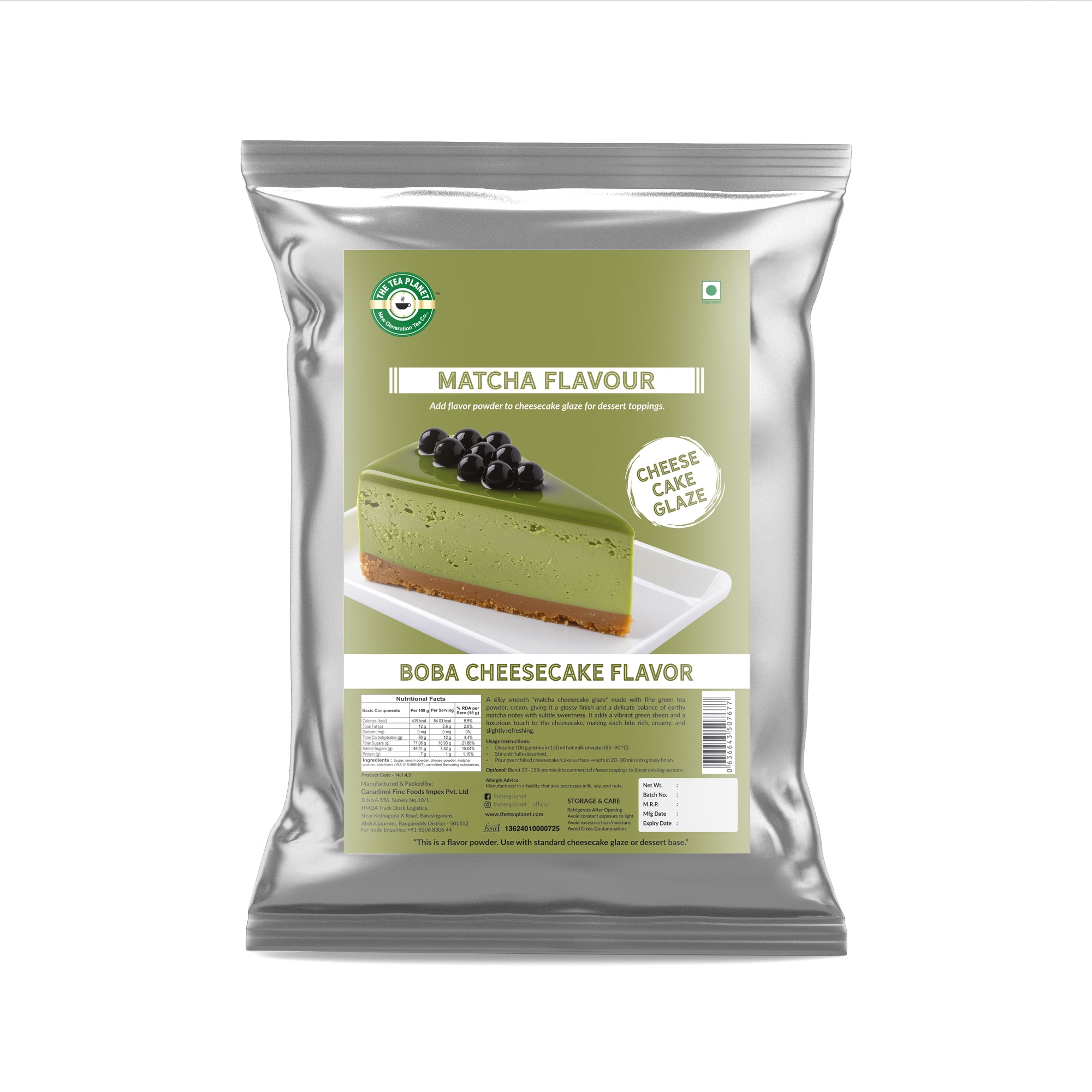 Matcha Flavor – Boba Cheesecake Glaze