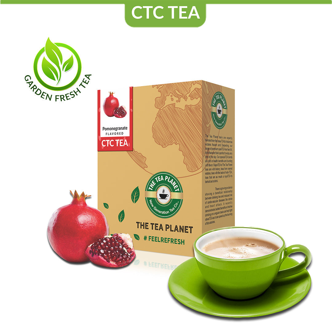 Pomegranate Flavored CTC Tea - 200 gms
