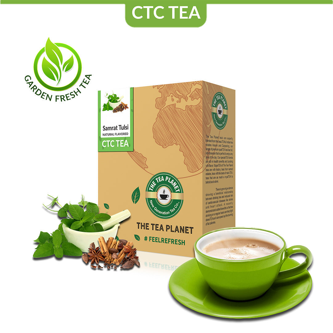 Samrat Tulsi Flavored CTC Tea - 400 gms