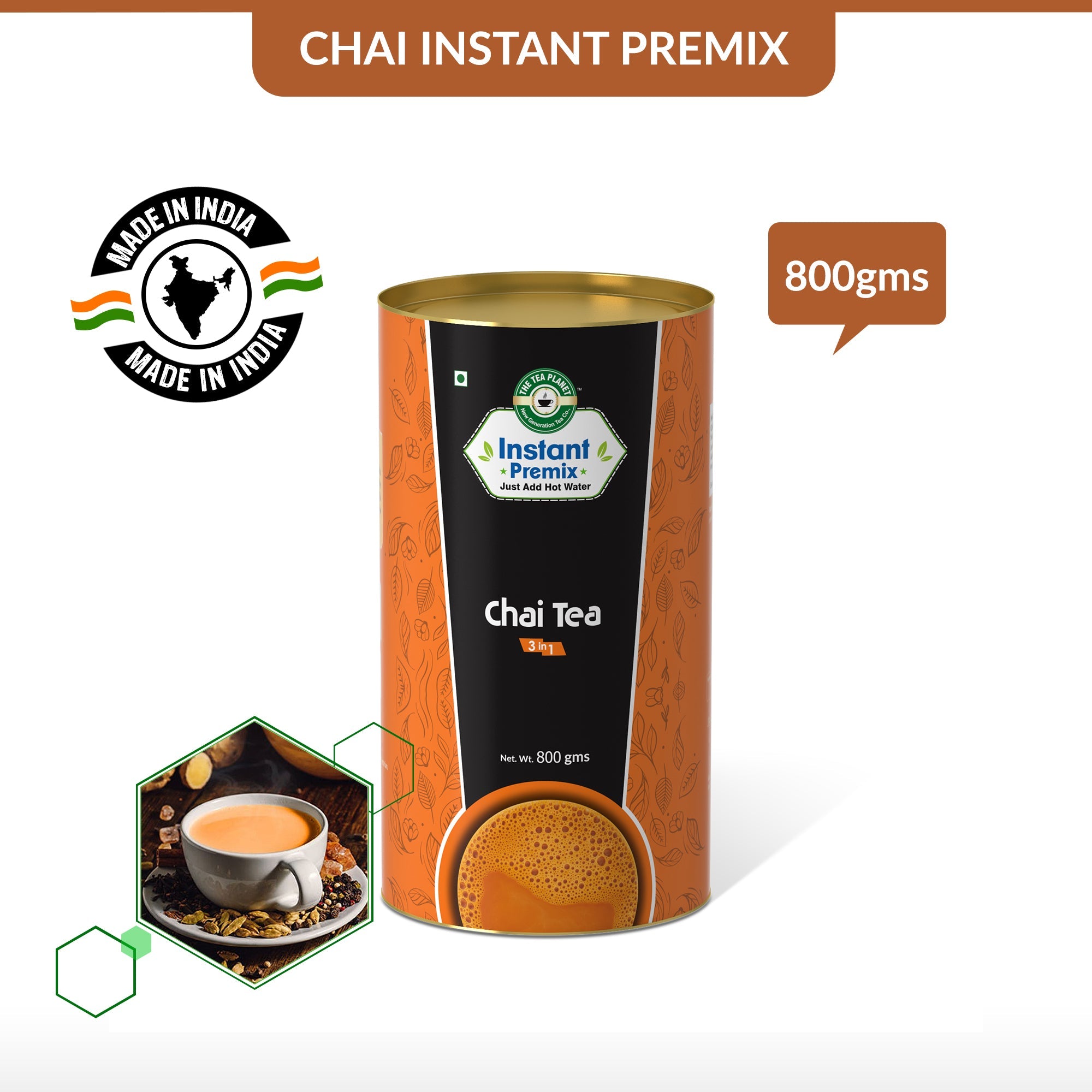 Chai Tea Premix (3 in 1) - 250 gms