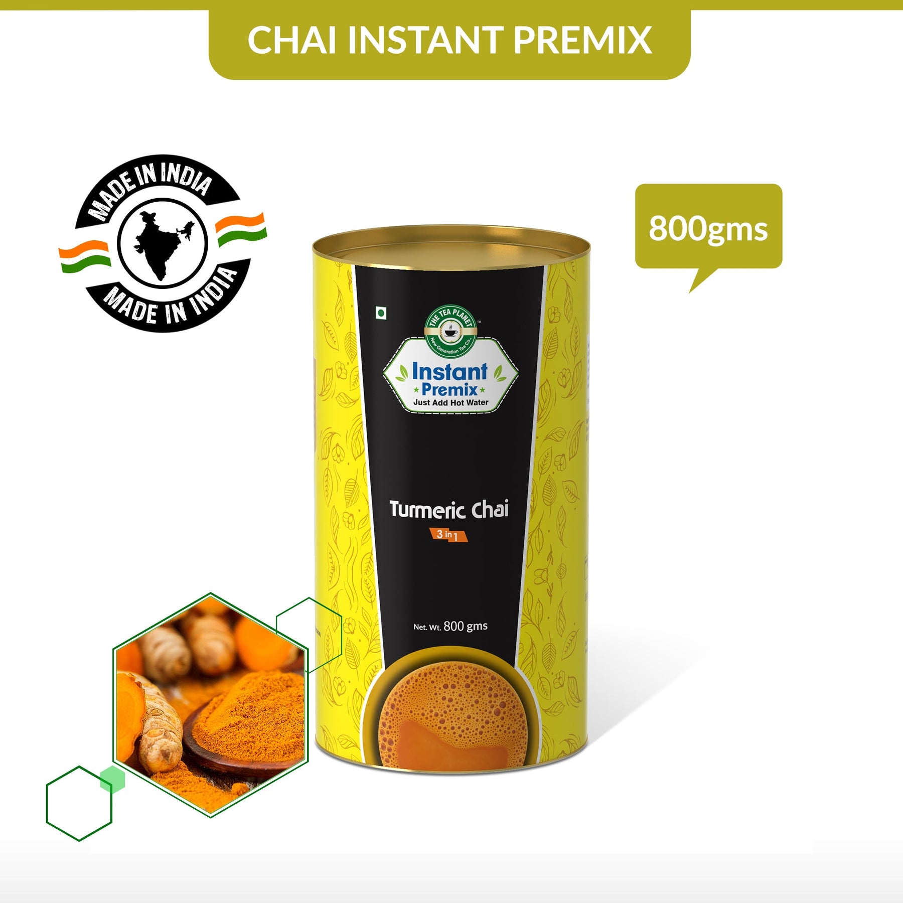 Turmeric Chai Premix (3 in 1) - 250 gms