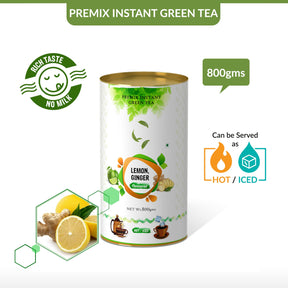 Lemon Ginger Flavored Instant Green Tea - 250 gms