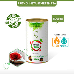 Saffron Flavored Instant Green Tea - 250 gms