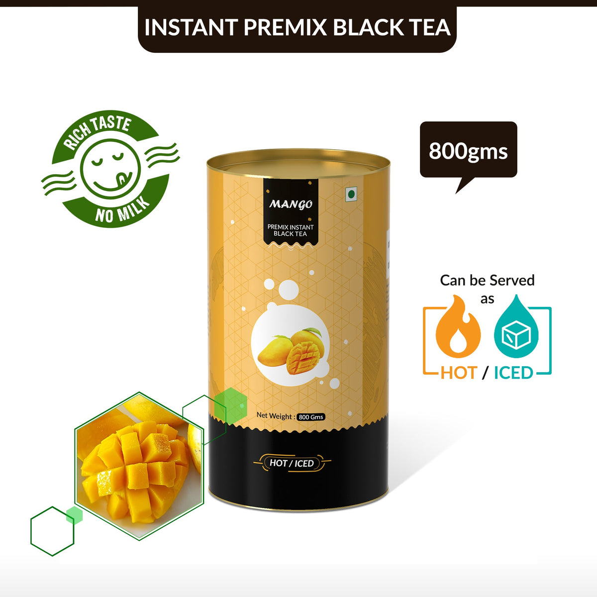 Mango Flavored Instant Black Tea
