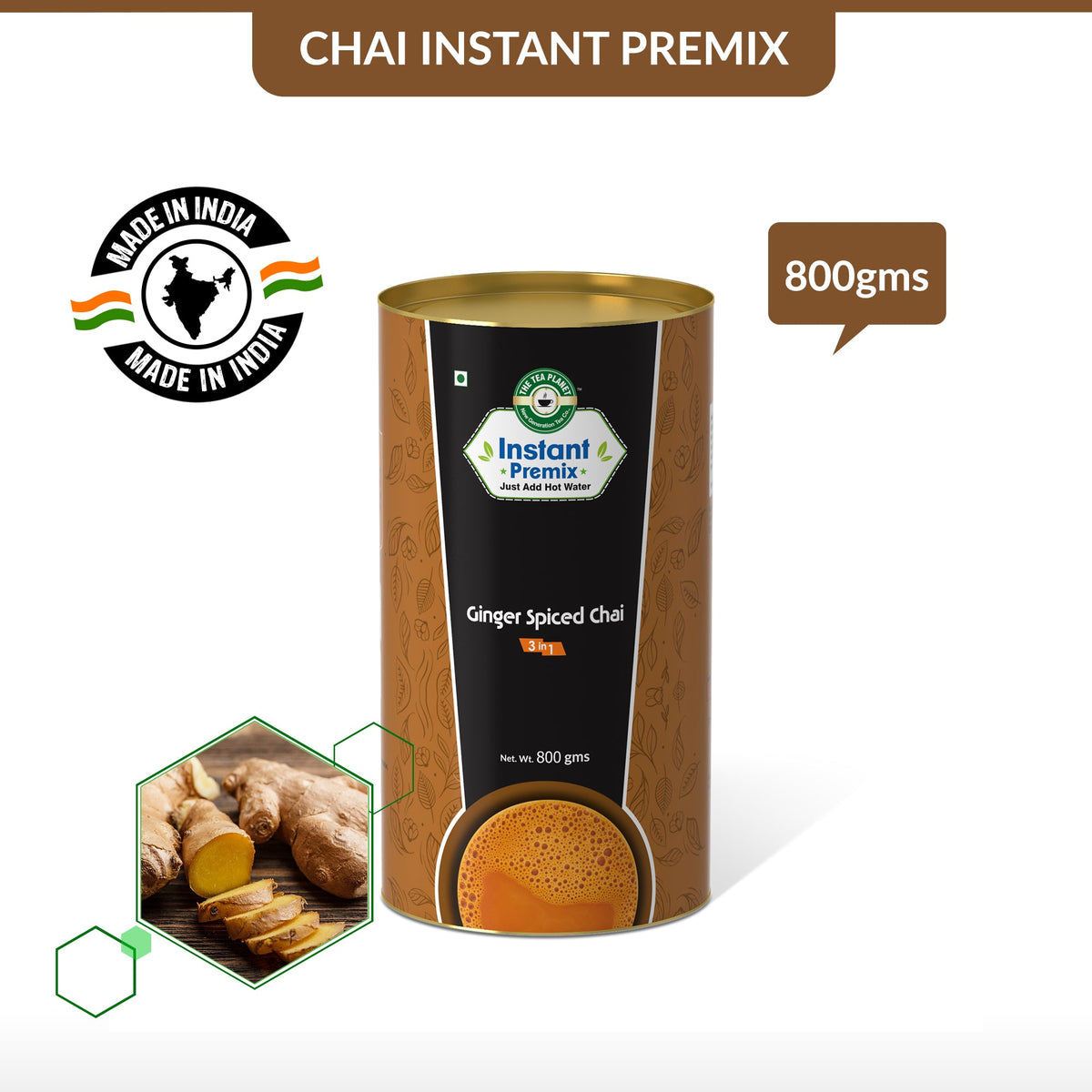 Ginger Spiced Chai Premix (3 in 1)