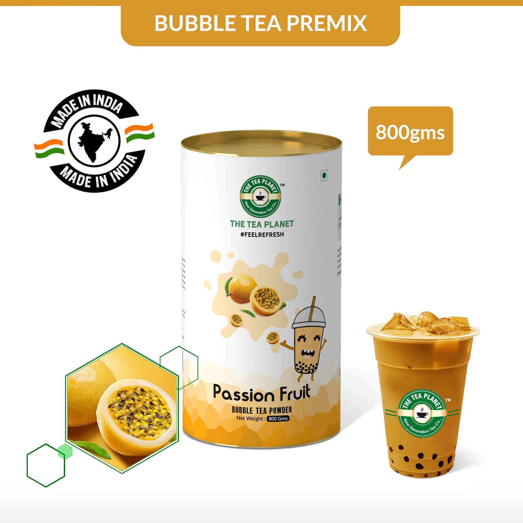 Passion Fruit Bubble Tea Premix