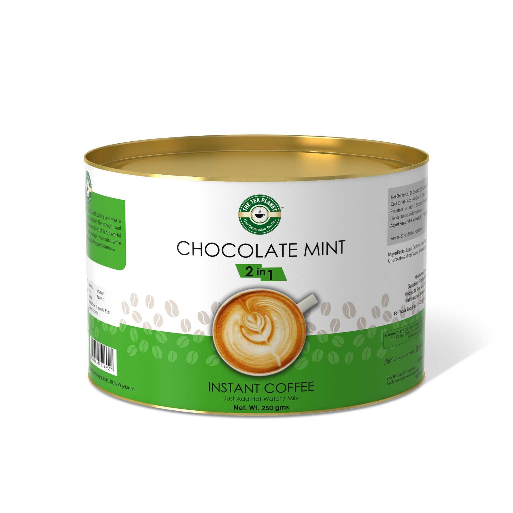 Chocolate Mint Instant Coffee Premix (2 in 1) - 250 gms
