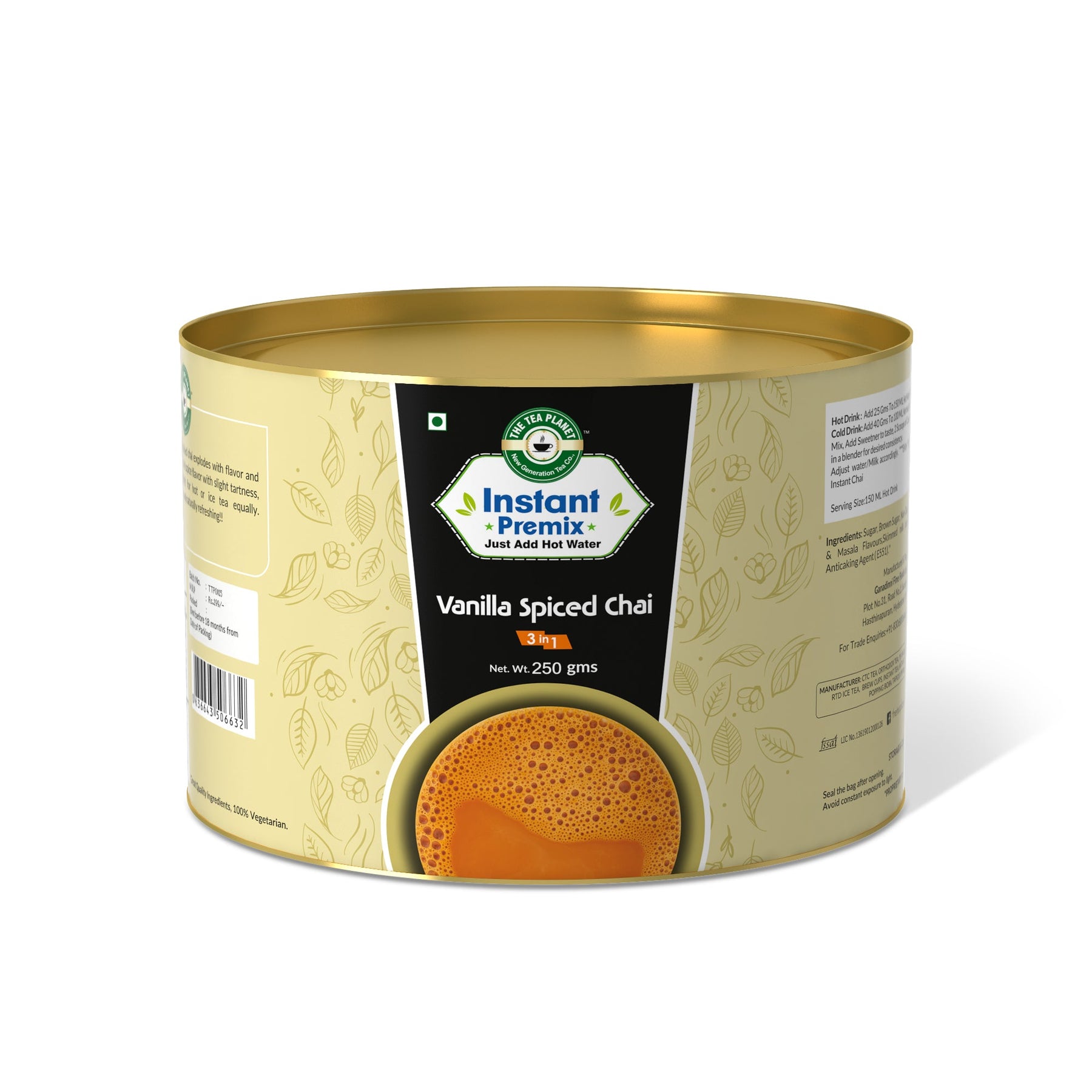 Vanilla Spiced Chai Premix (3 in 1) - 250 gms