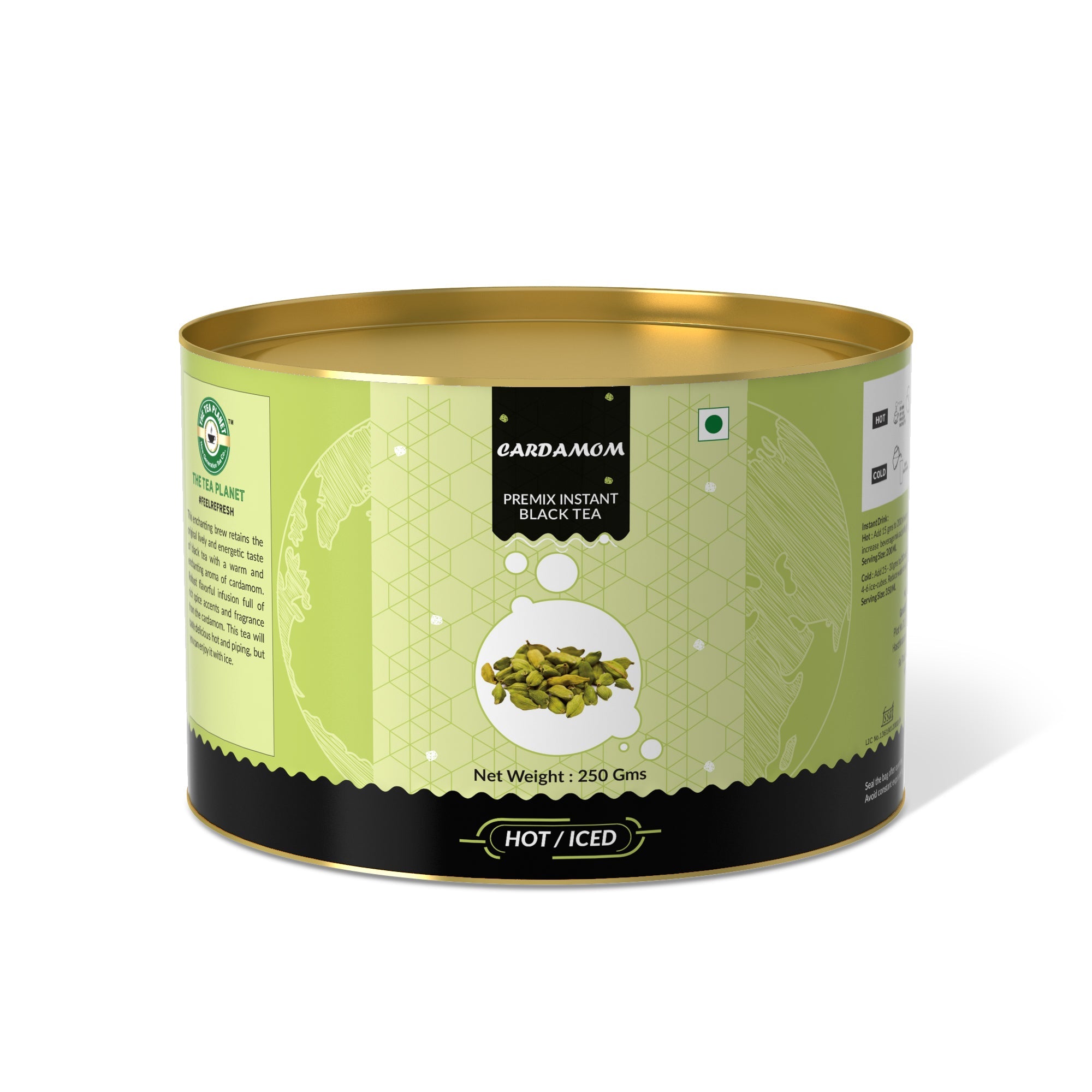 Cardamom Flavored Instant Black Tea - 250 gms