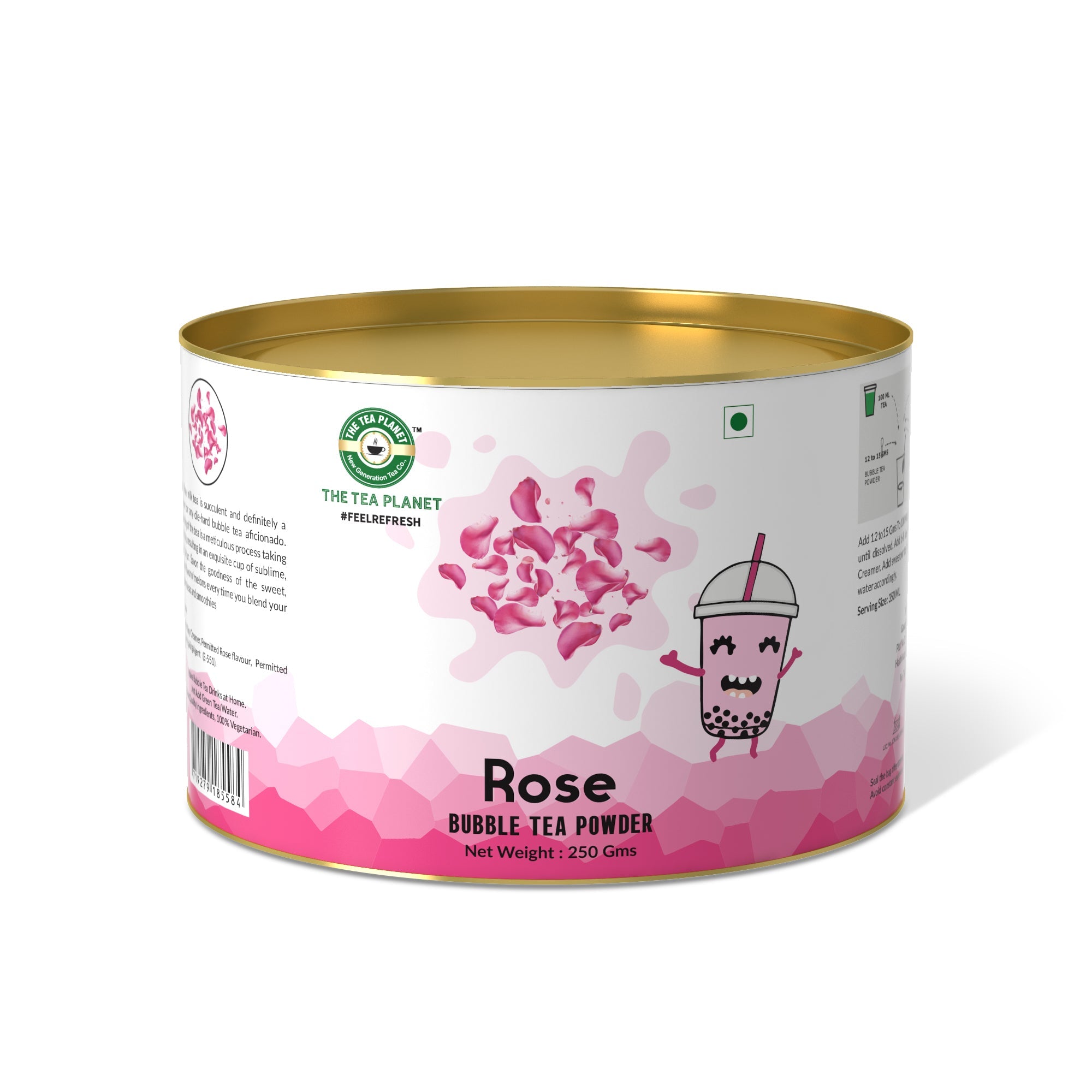 Rose Milk Bubble Tea Premix - 250 gms