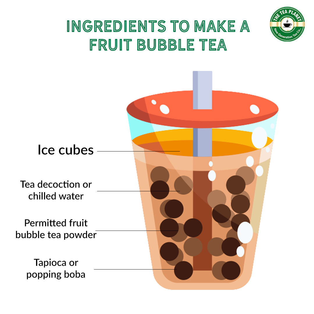 Raspberry Fruit Bubble Tea Premix