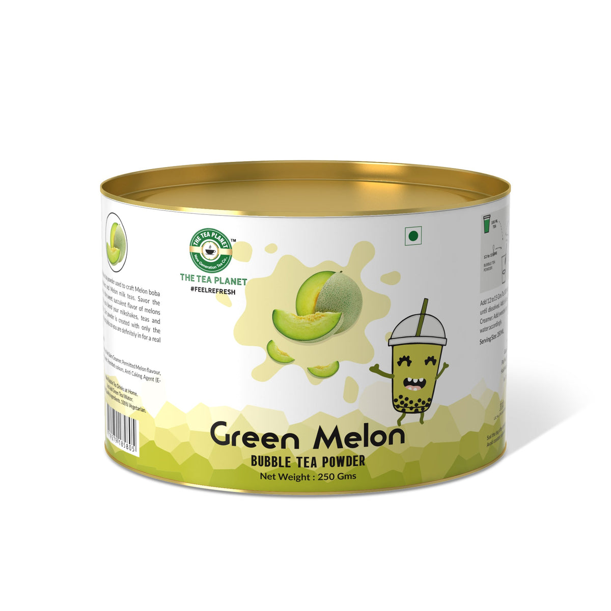 Green Melon Bubble Tea Premix - 250 gms