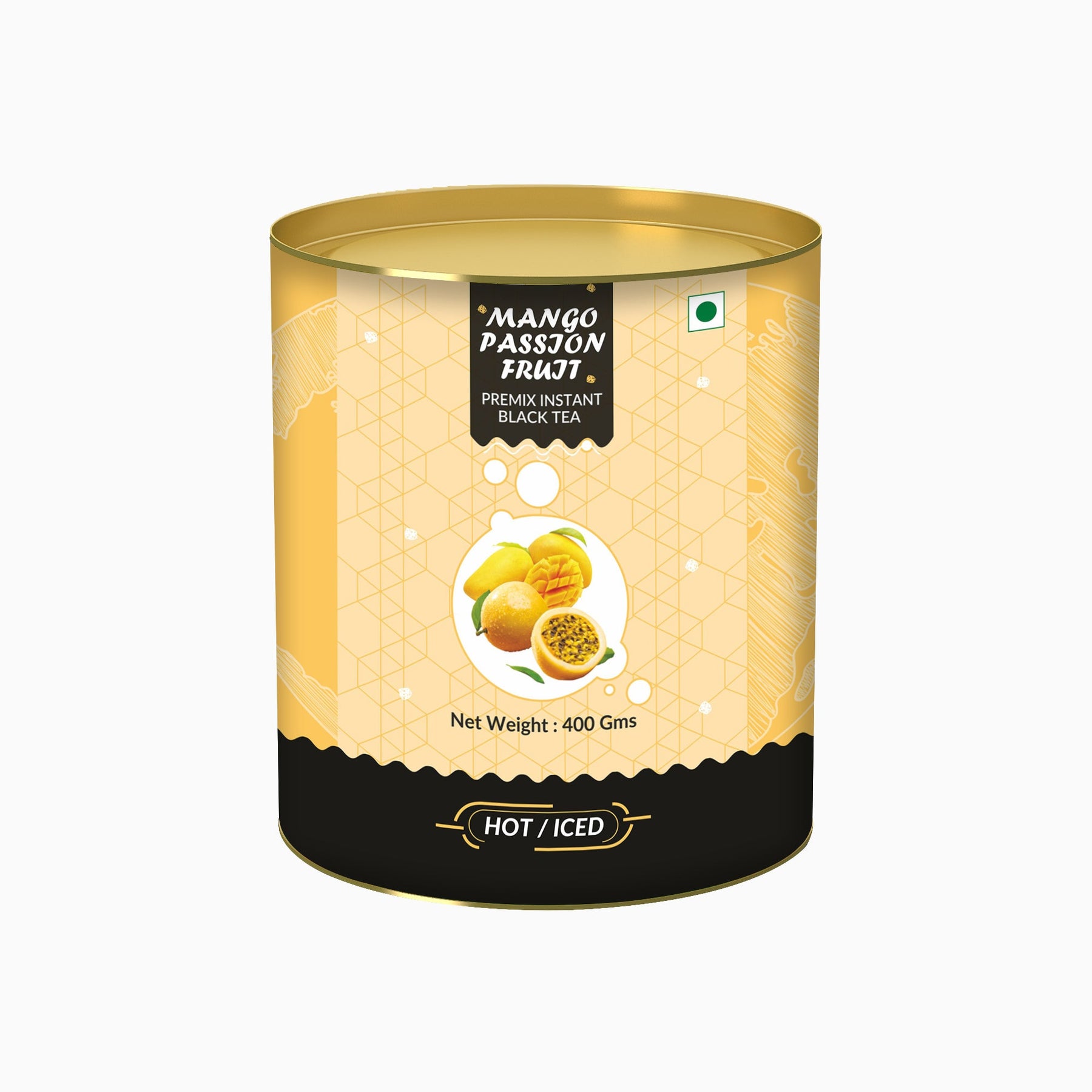 Mango Passion Fruit Flavored Instant Black Tea - 250 gms