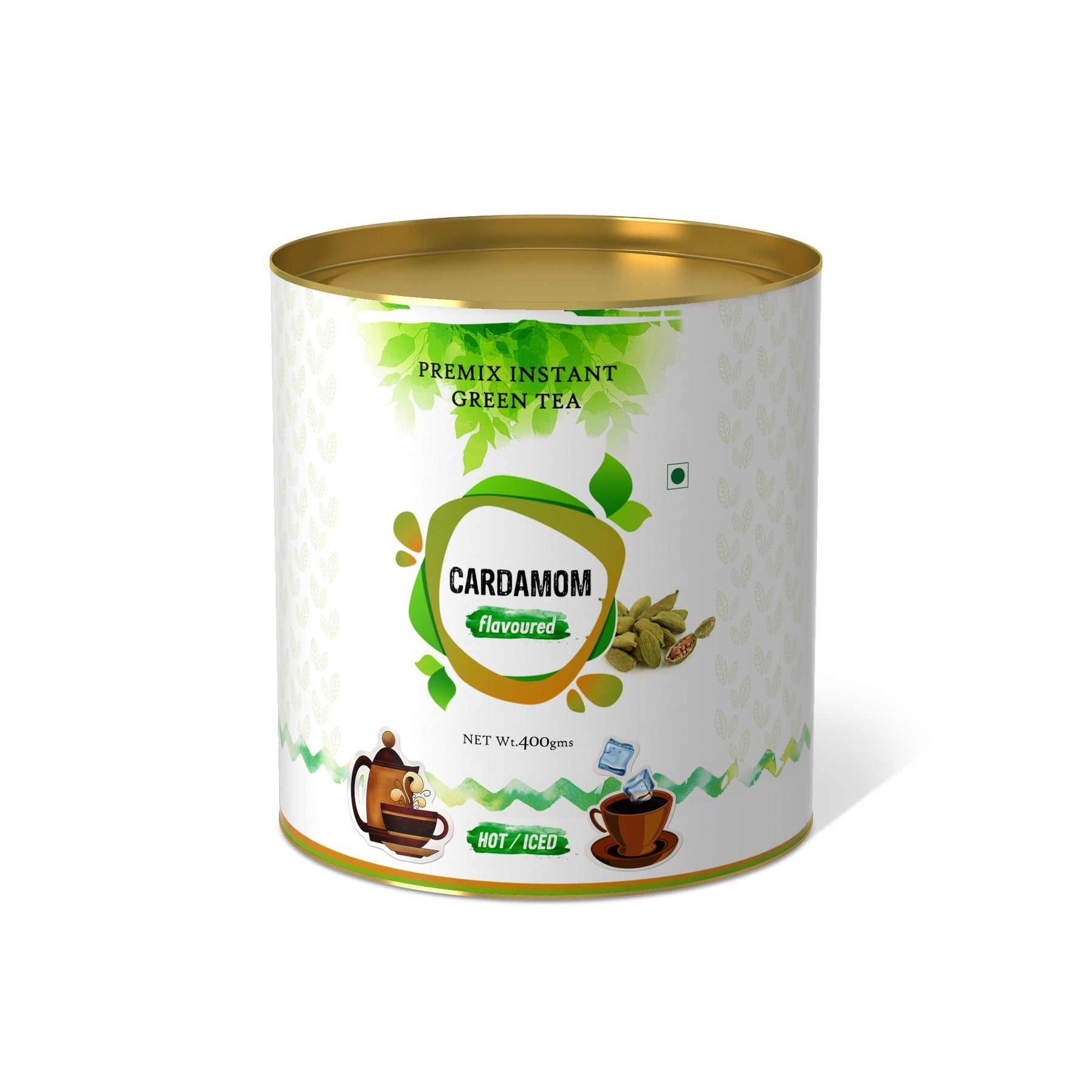 Cardamom Flavored Instant Green Tea - 250 gms