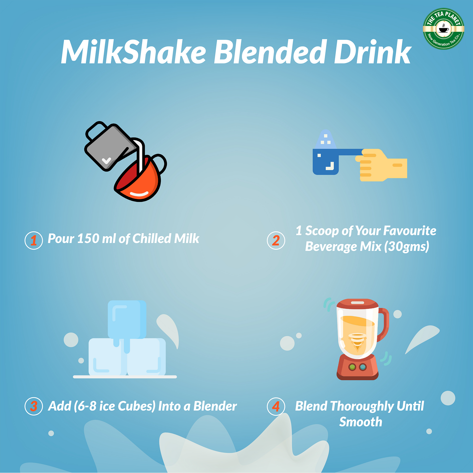Oreo Frappe Base Milkshake Mix - 250 gms