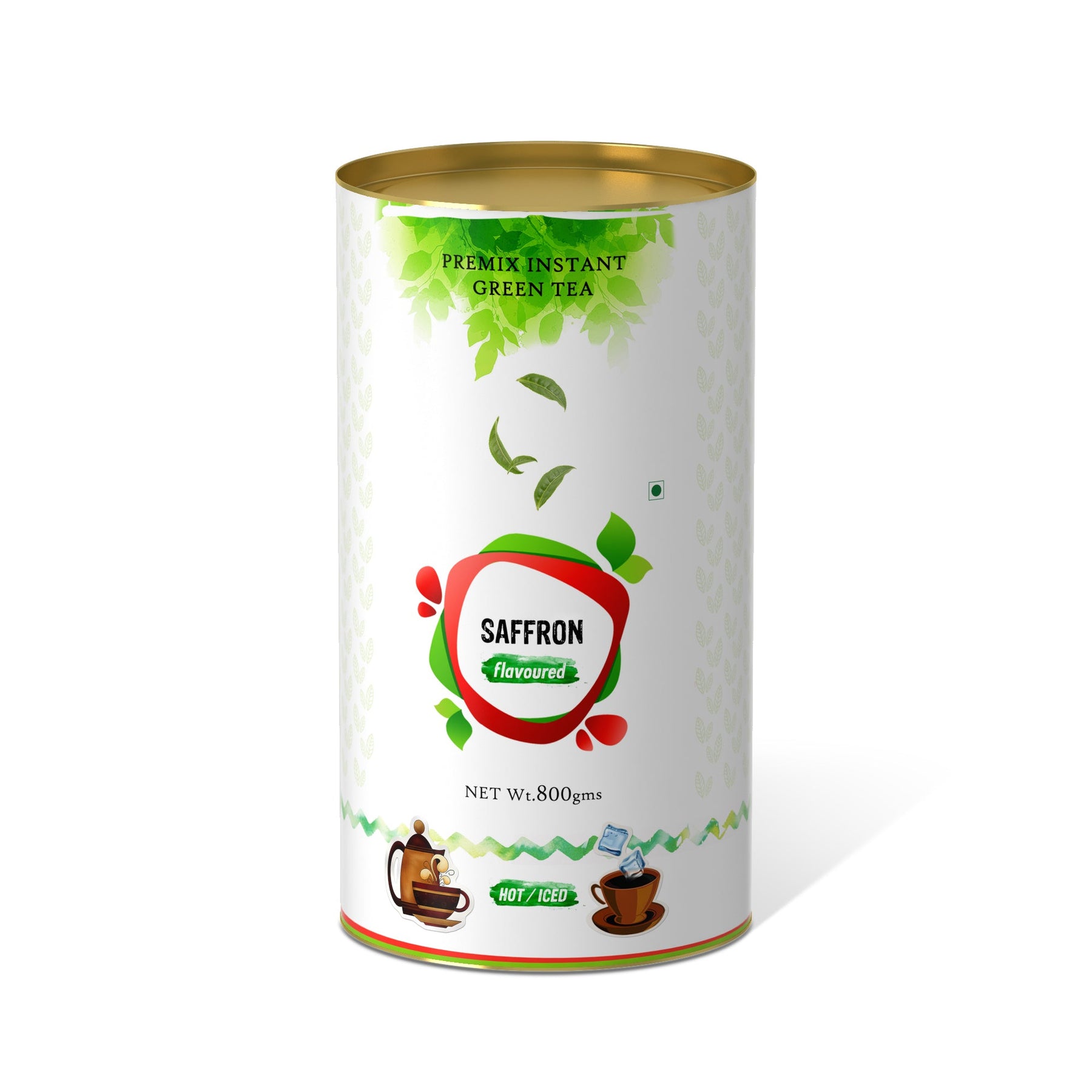 Saffron Flavored Instant Green Tea - 250 gms