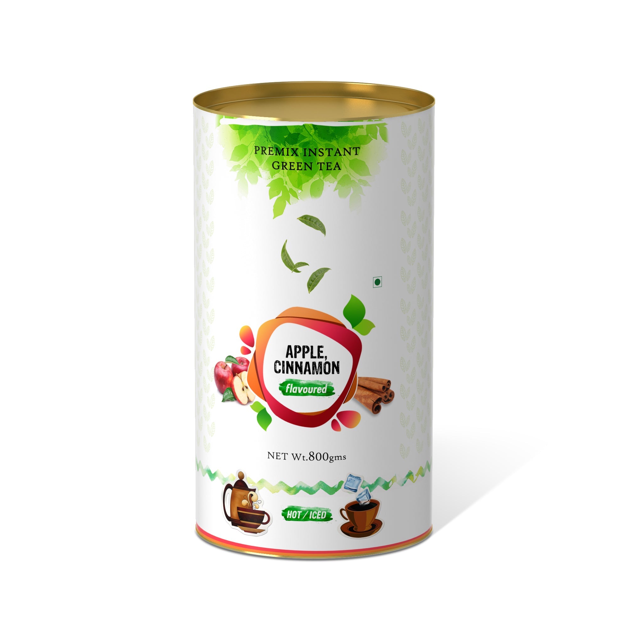 Apple Cinnamon Flavored Instant Green Tea - 250 gms