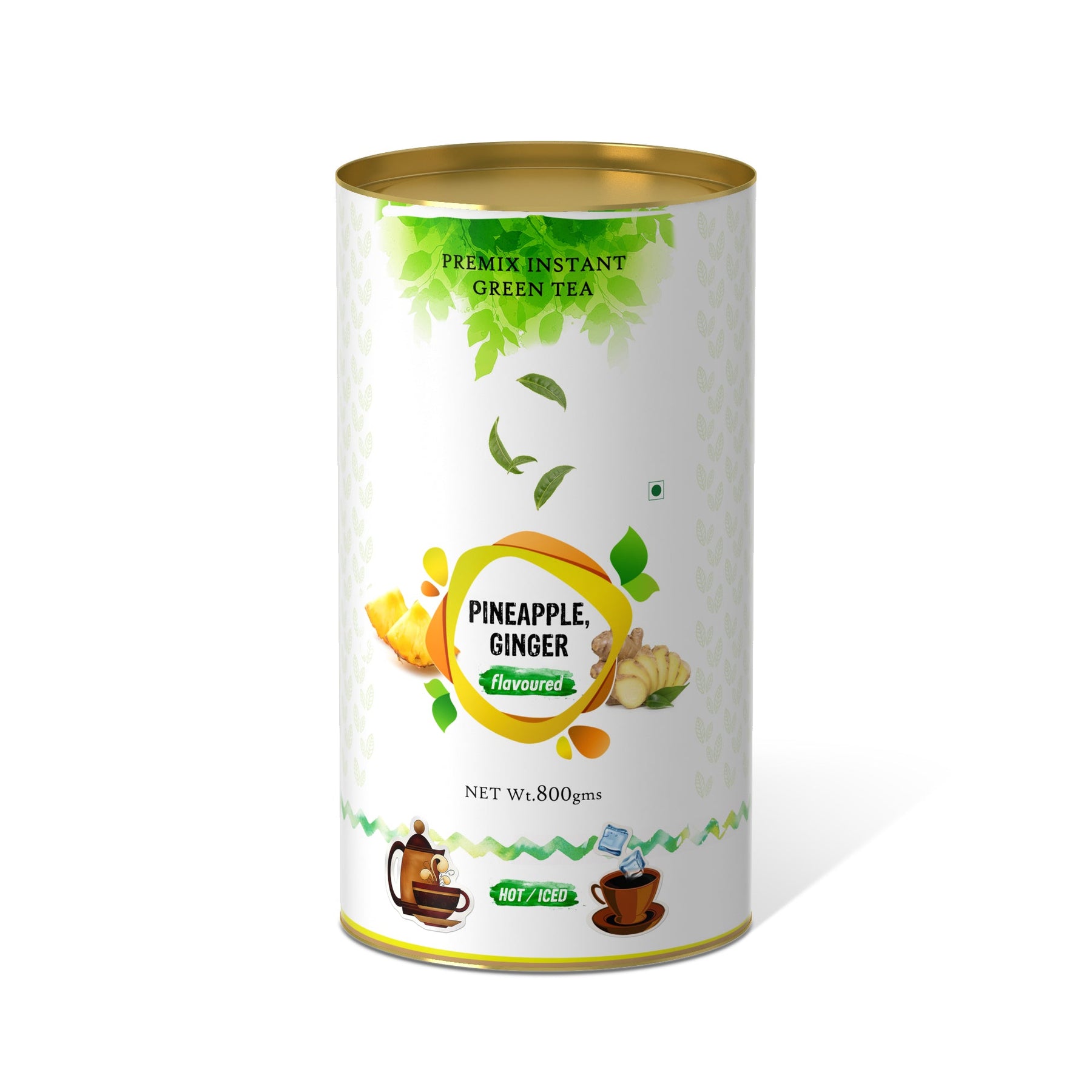 Pineapple with Ginger Flavored Instant Green Tea - 250 gms