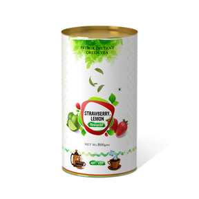 Strawberry Lemon Flavored Instant Green Tea - 250 gms