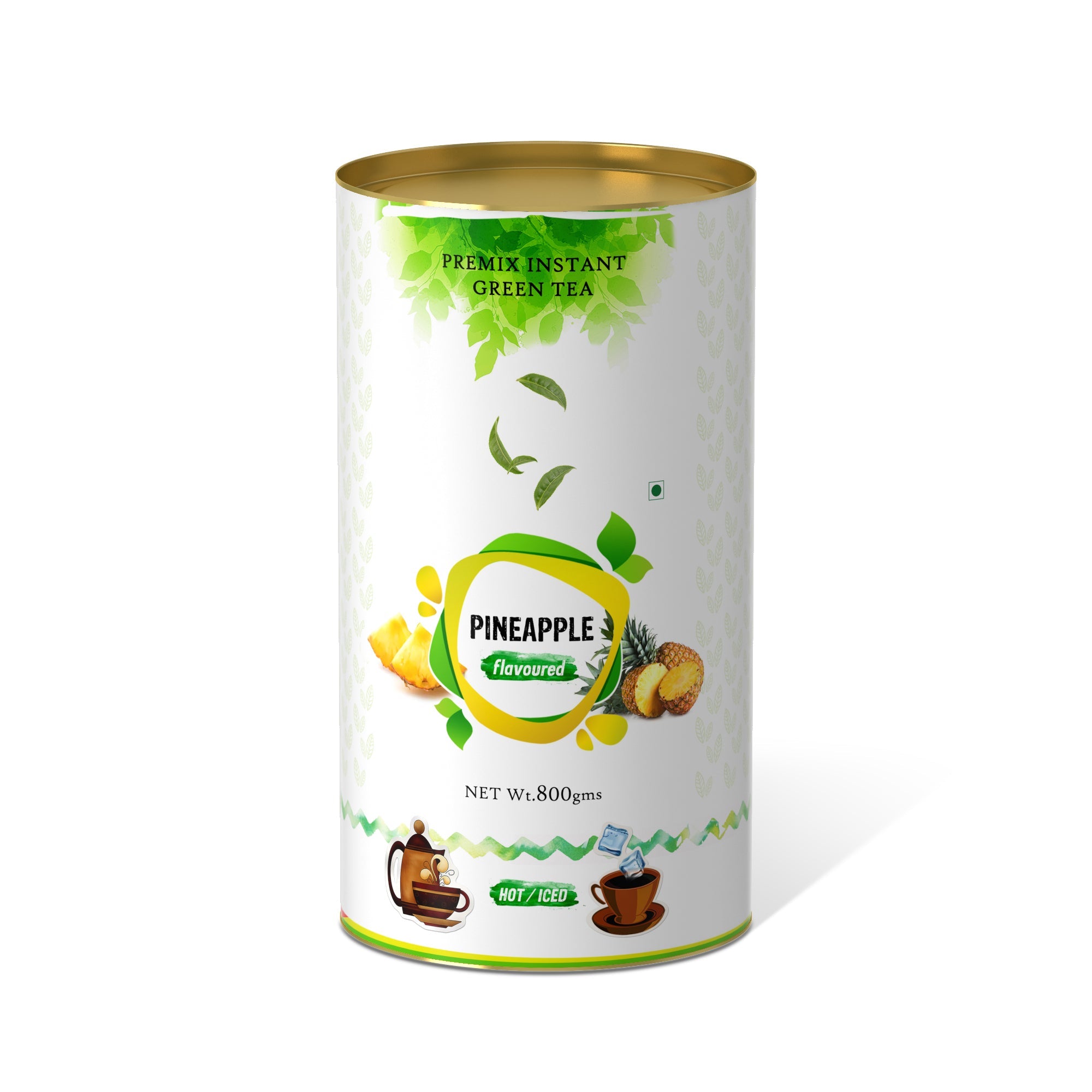 Pineapple Flavored Instant Green Tea - 250 gms
