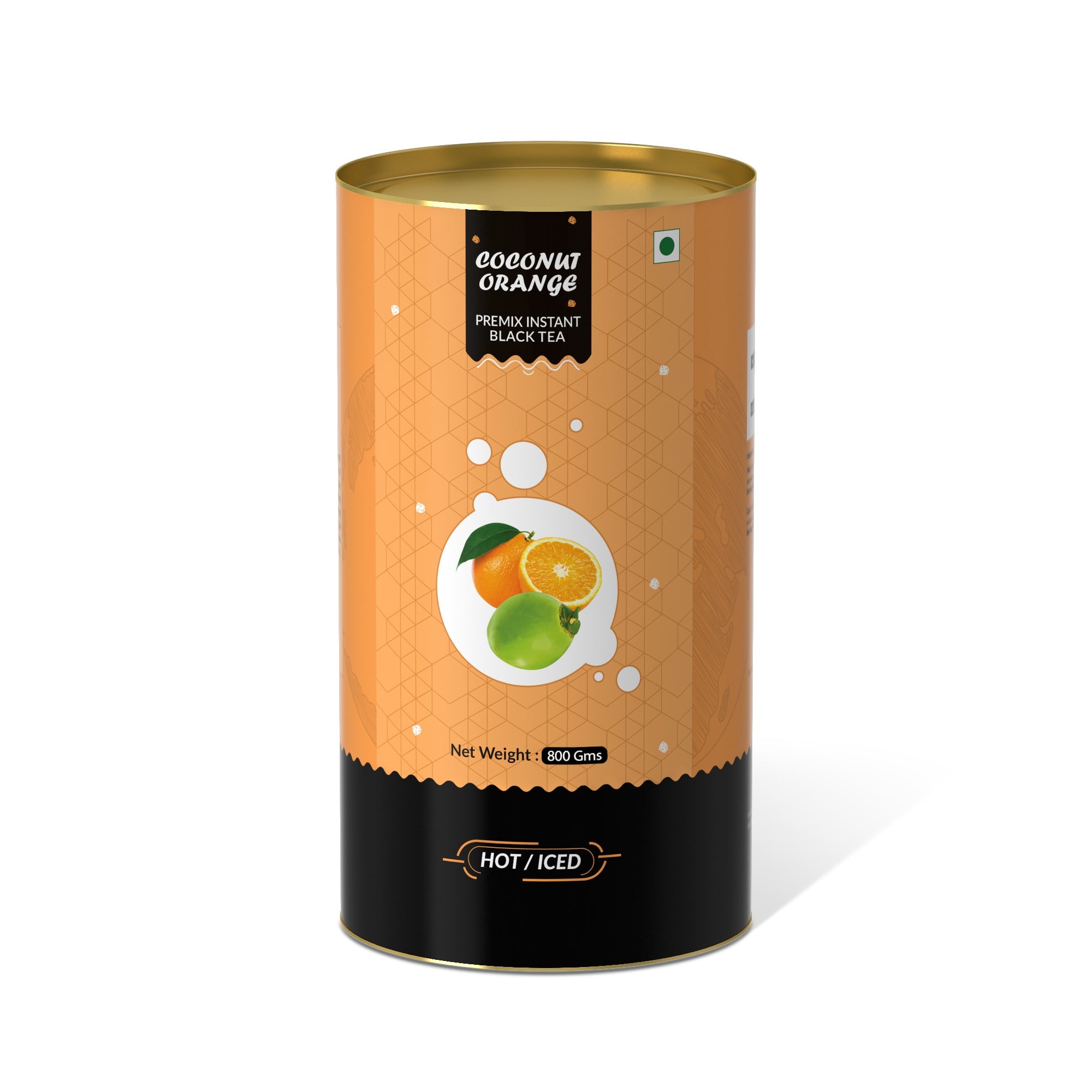 Cococnut Orange Flavored Instant Black Tea - 250 gms