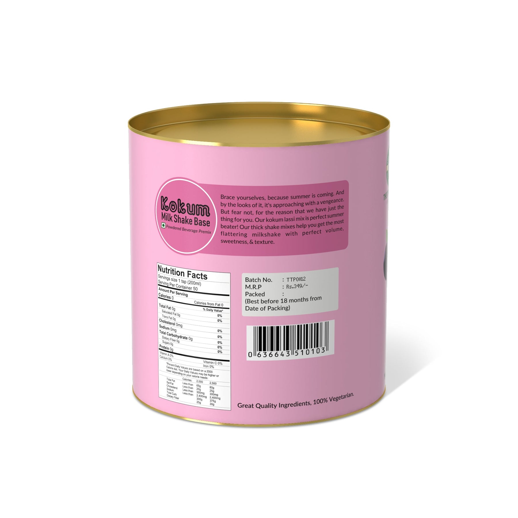 Kokum Milkshake Mix - 250 gms