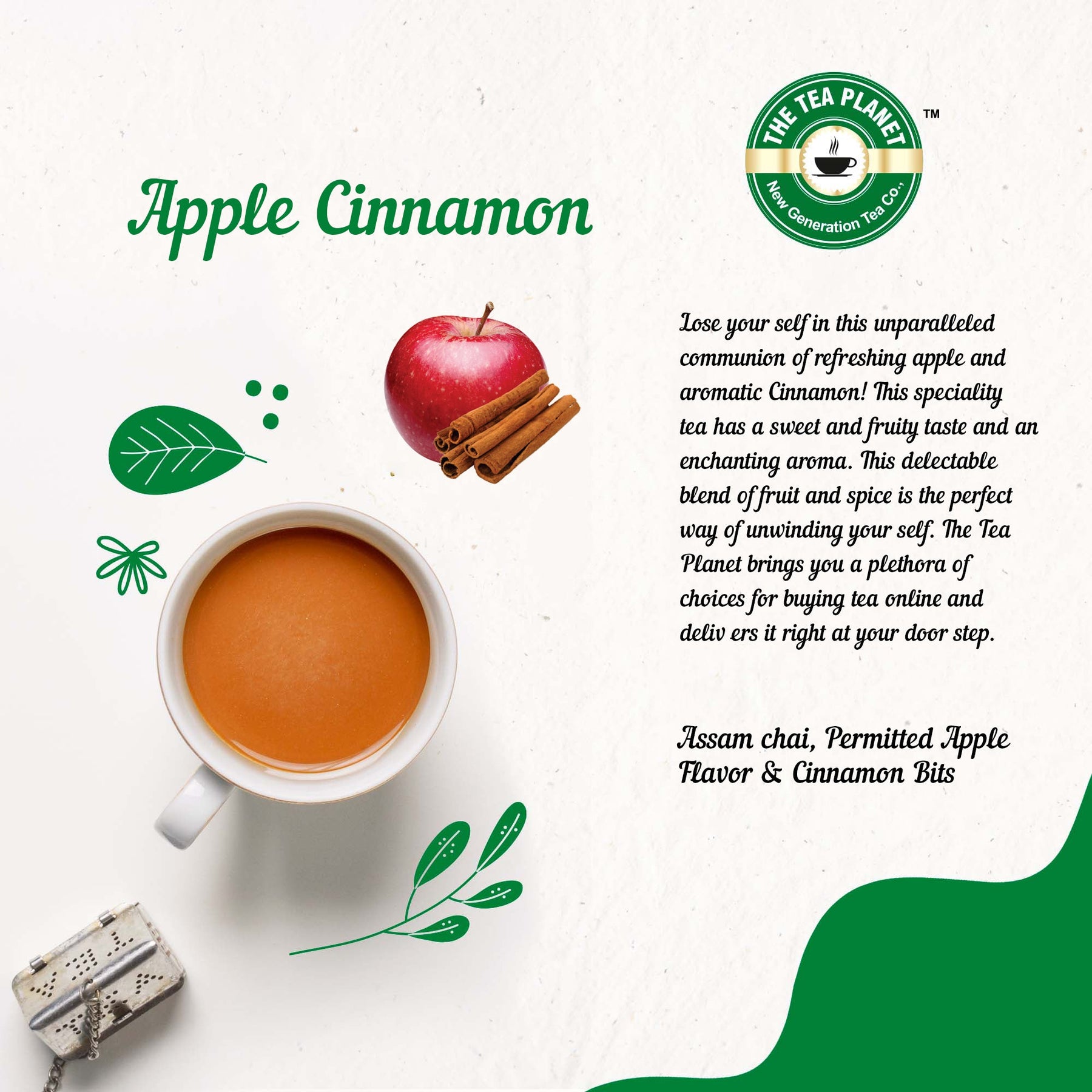 Apple Cinnamon Black Flavored CTC Tea 3