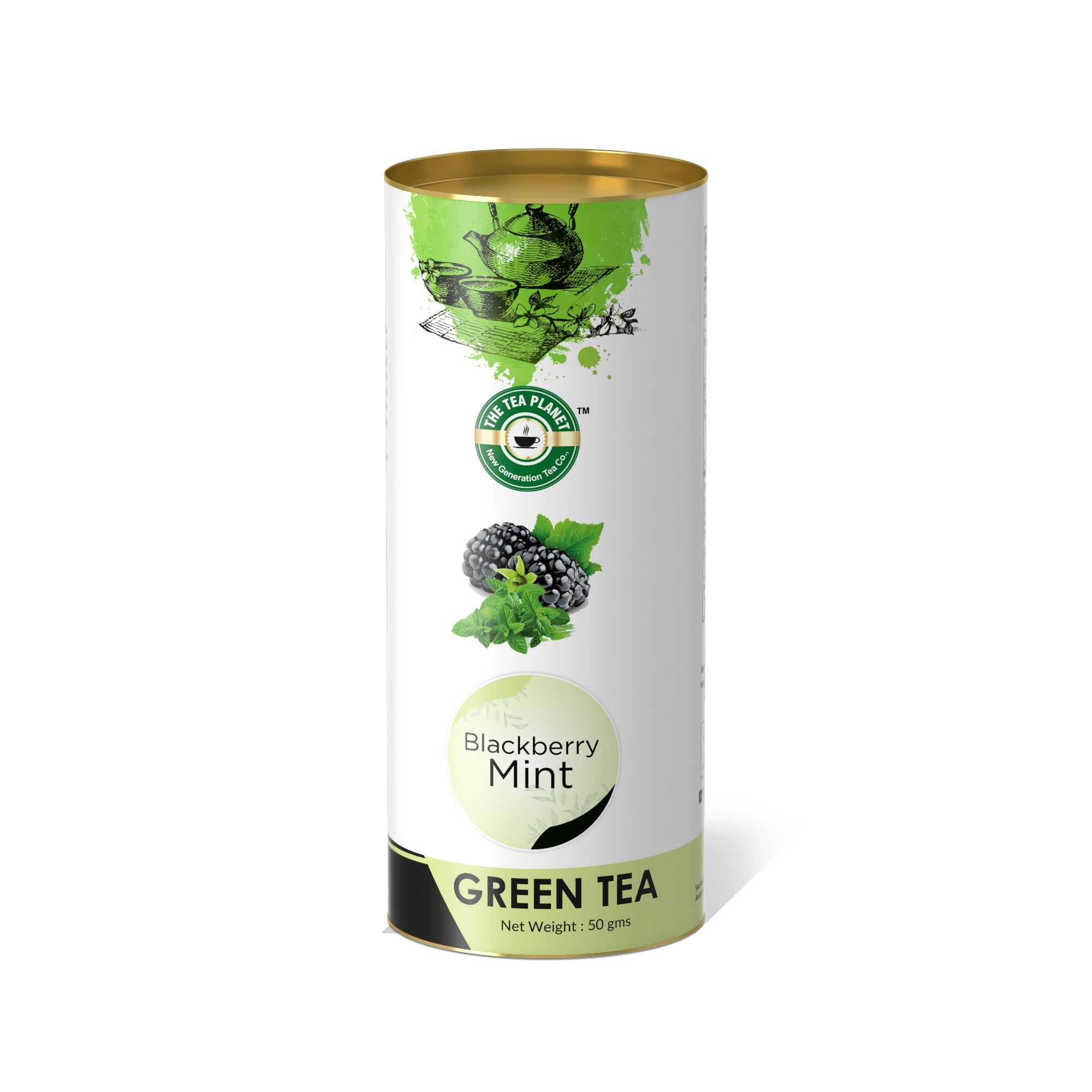 Blackberry Mint Orthodox Tea - 50 gms