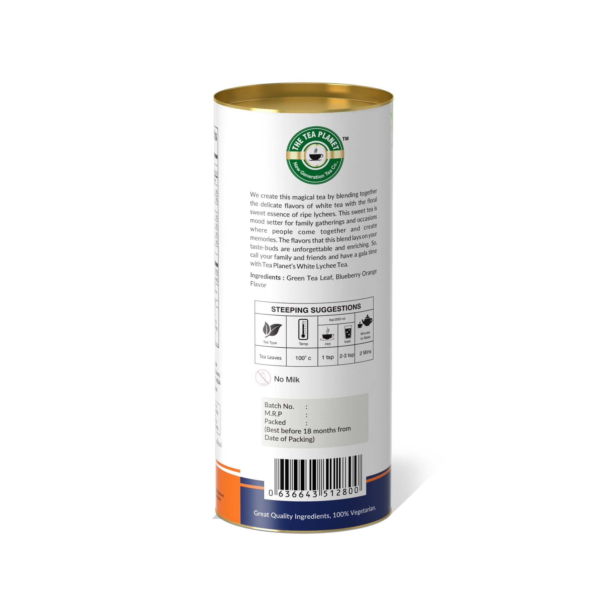 Blueberry Orange Orthodox Tea - 50 gms