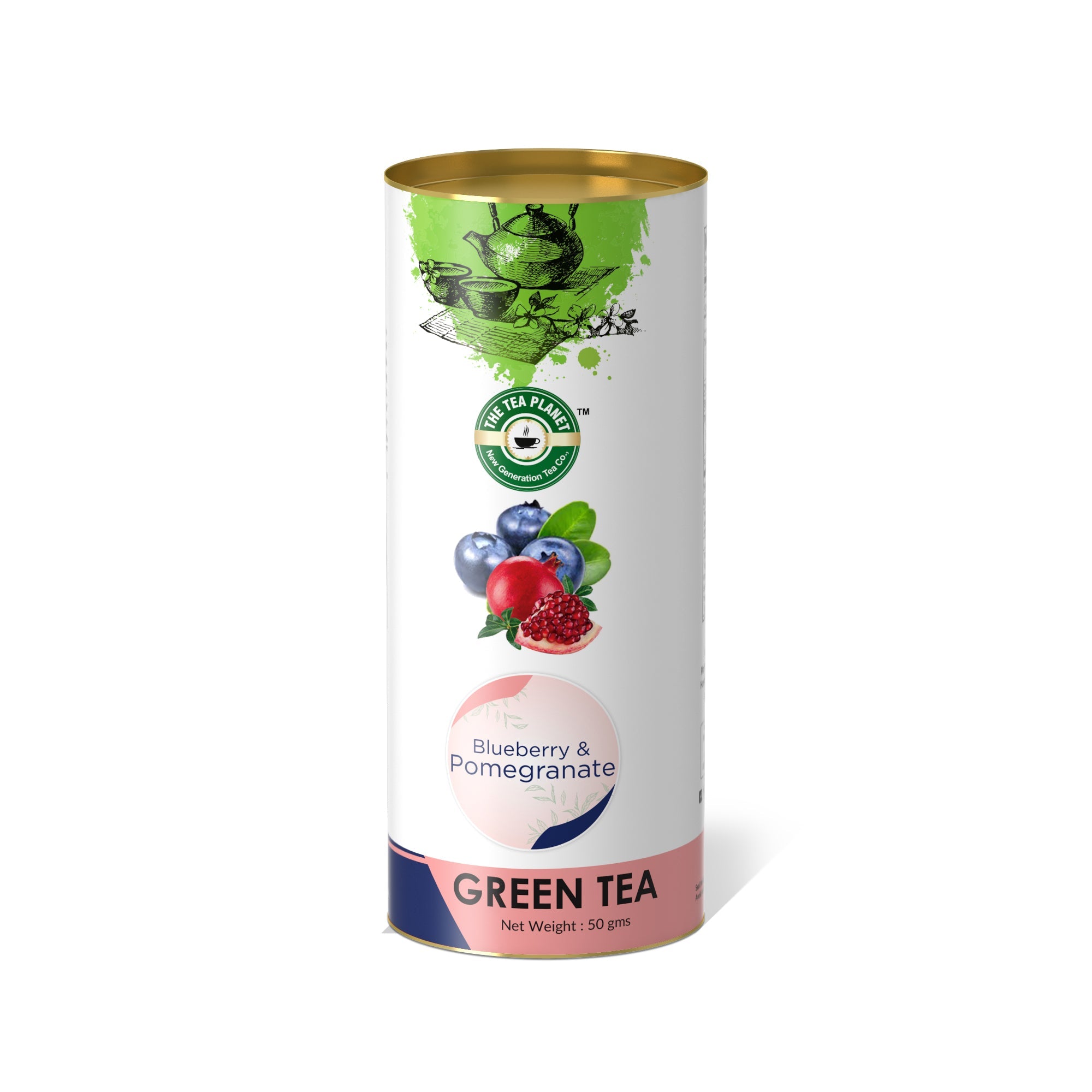 Blueberry & Pomegranate Orthodox Tea - 50 gms