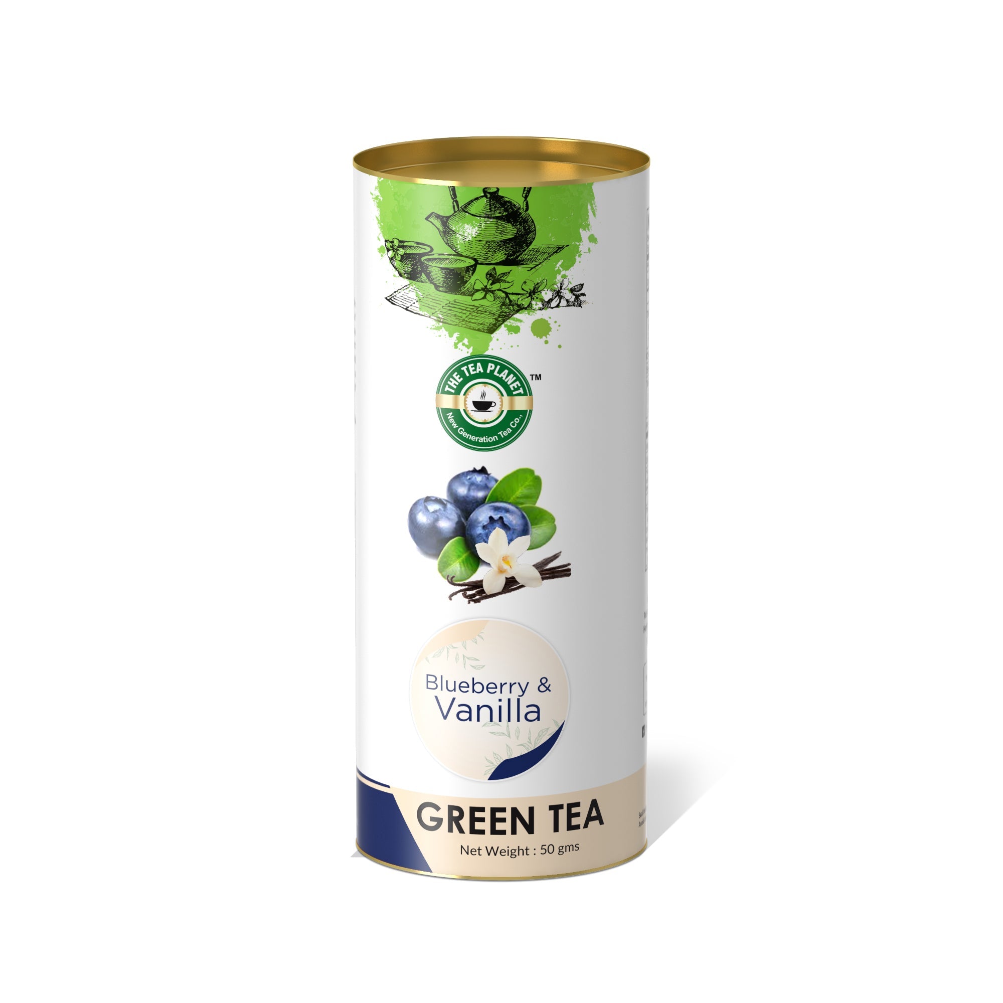 Blueberry & Vanilla Orthodox Tea - 50 gms