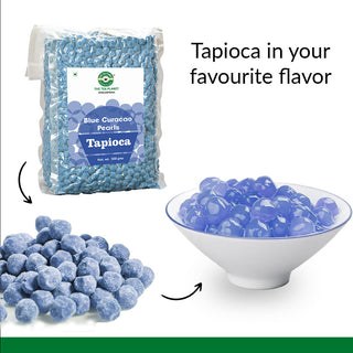 Blue Curacao Tapioca Pearls - 500 gms