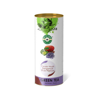 Cacao Husk, Bergamot, Blue Mallow Orthodox Tea - 50 gms