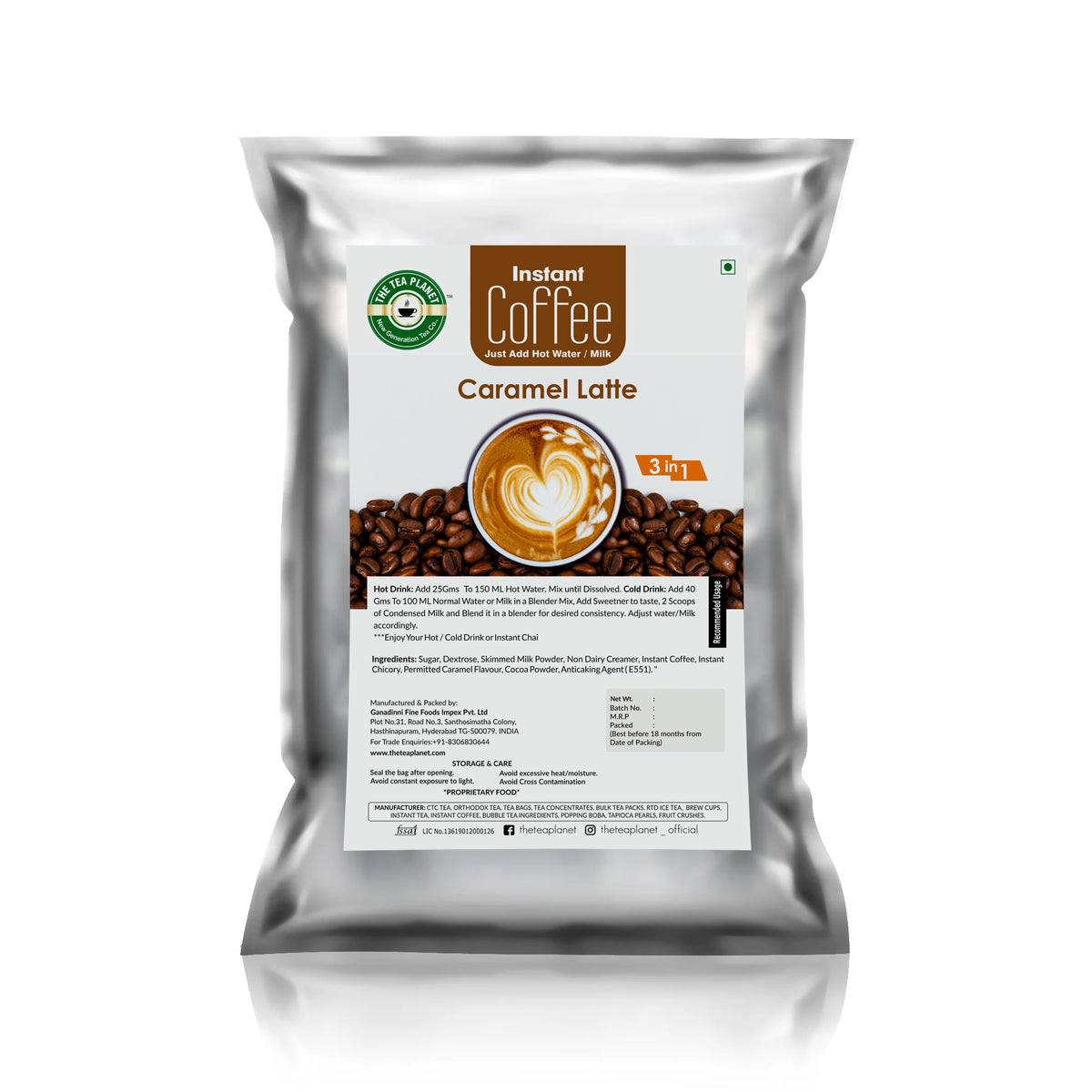Caramel Latte Coffee Premix (3 in 1)