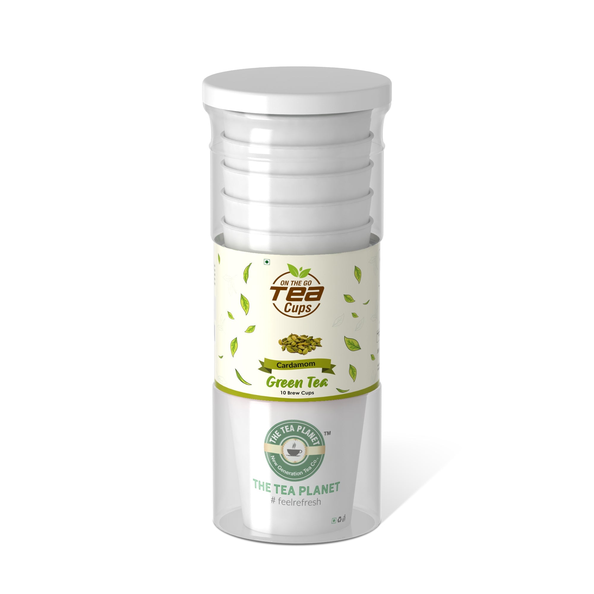 Cardamom Instant Green Tea Brew Cup - 10 cups