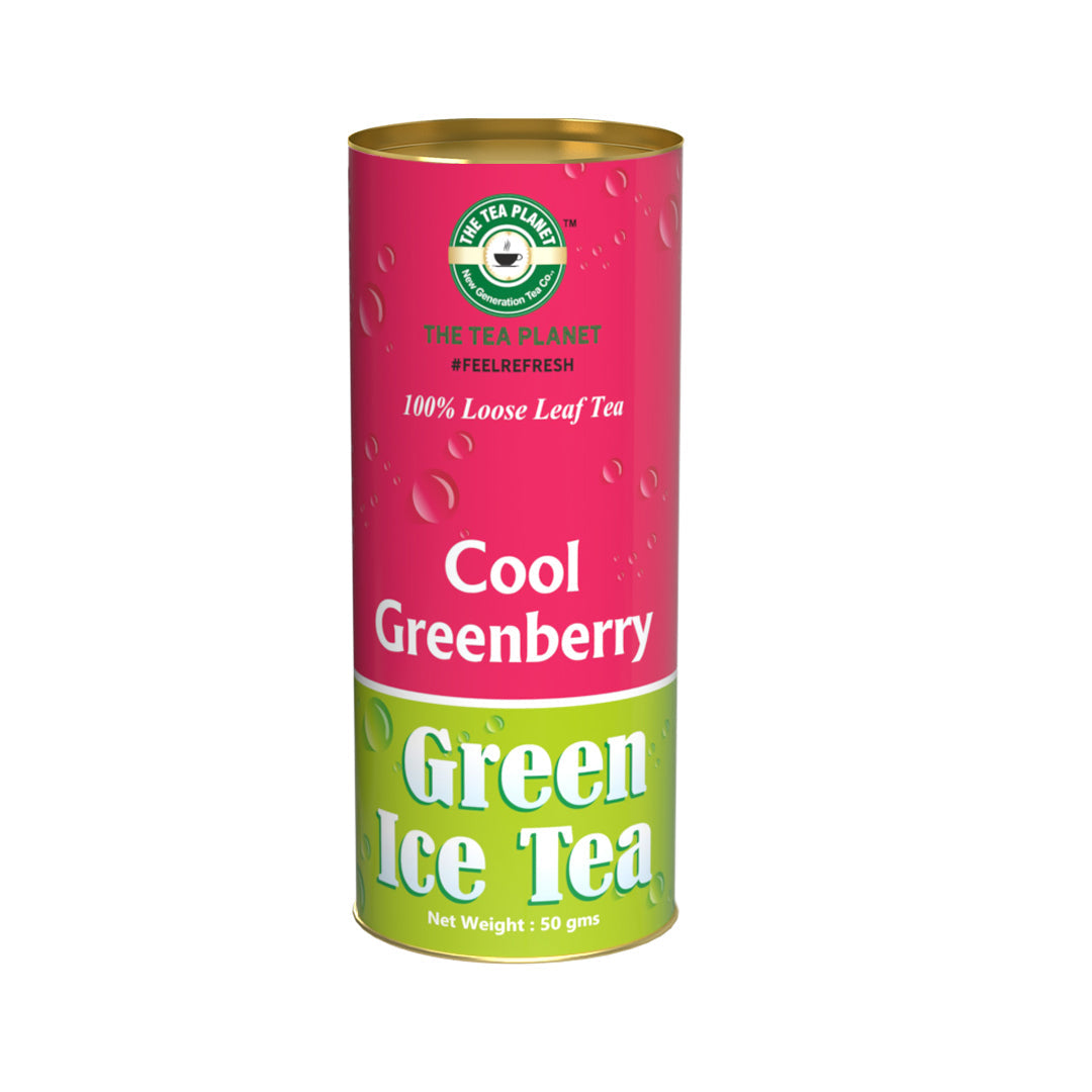Cool Greenberry Orthodox Green Ice Tea - 50 gms