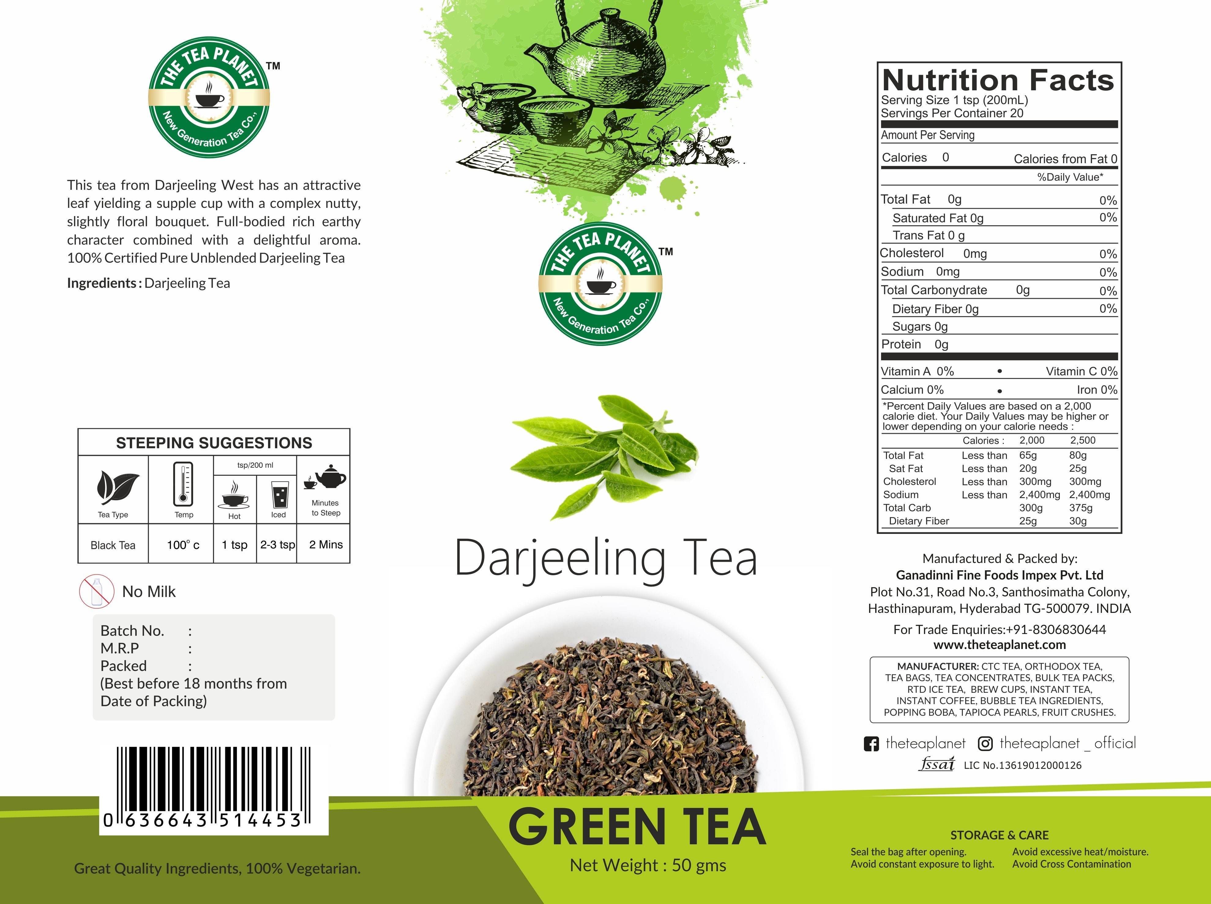 Darjeeling Orthodox Tea - 50 gms