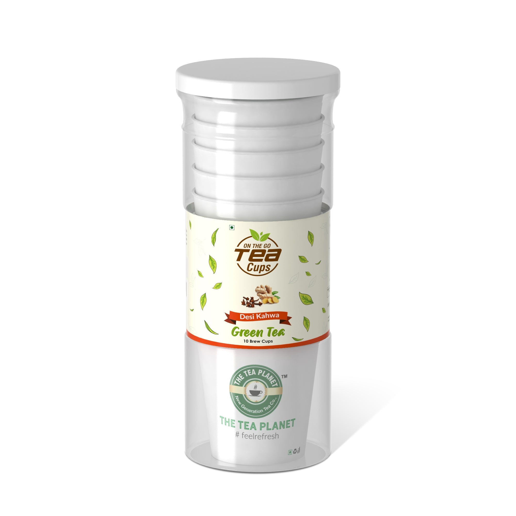 Desi Khawa Instant Green Tea Brew Cup - 10 cups