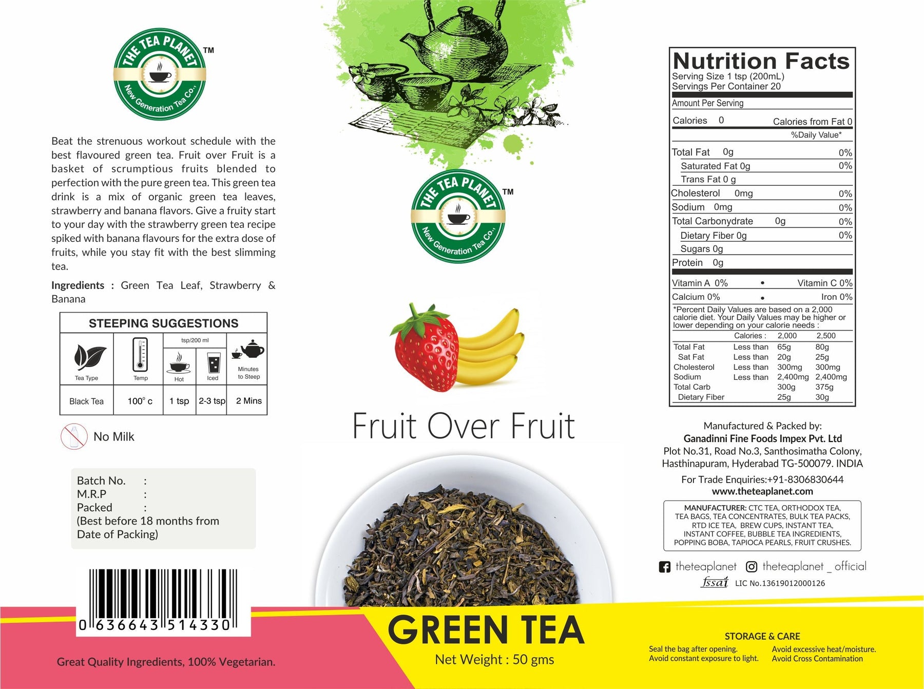 Fruit Over Fruit Orthodox Tea - 50 gms