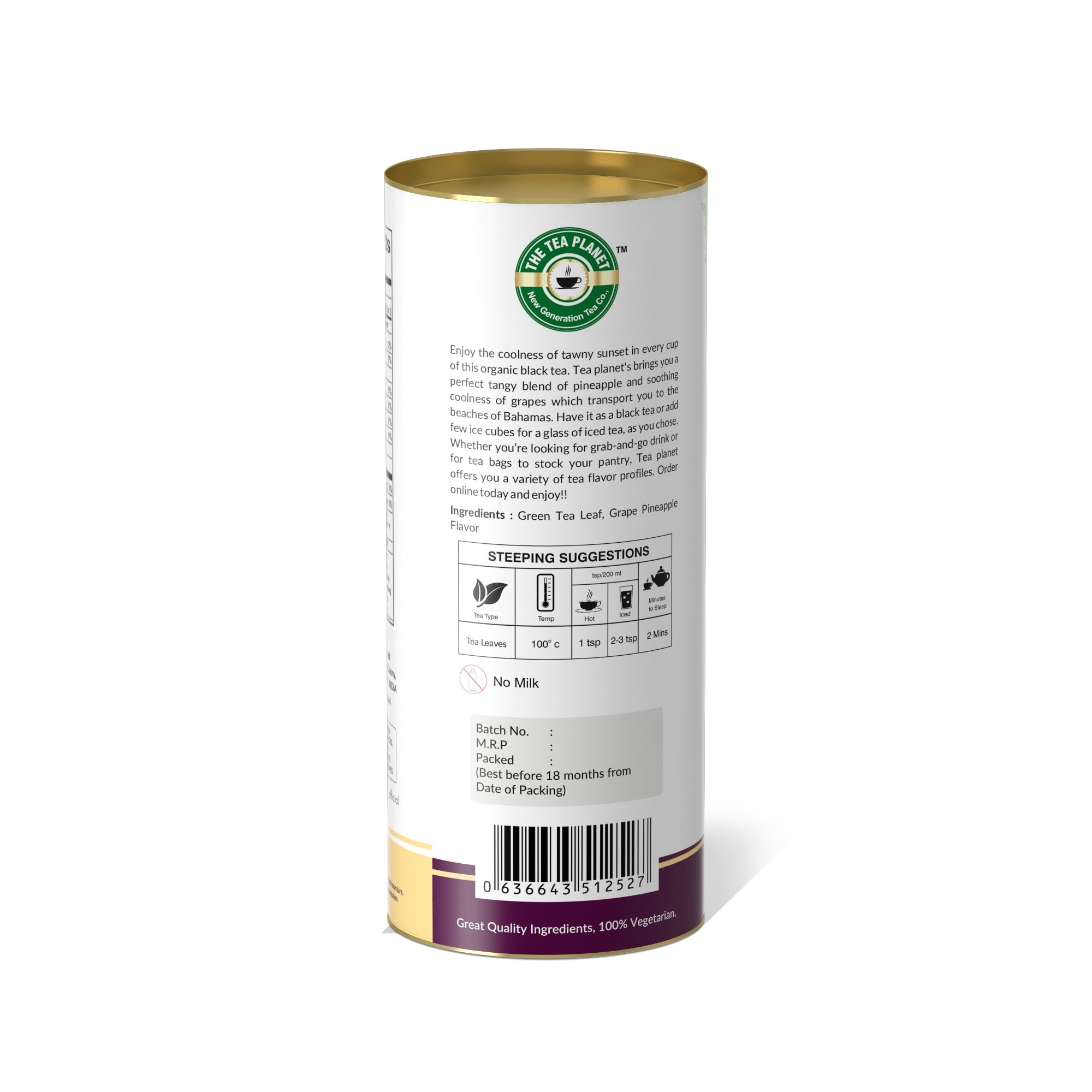 Grape Pineapple Orthodox Tea - 50 gms