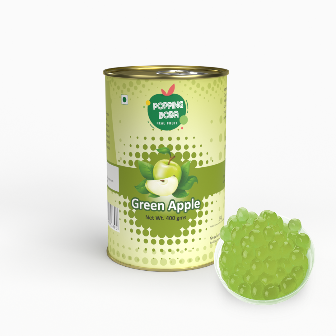 Green Apple Popping Boba - 400 gms