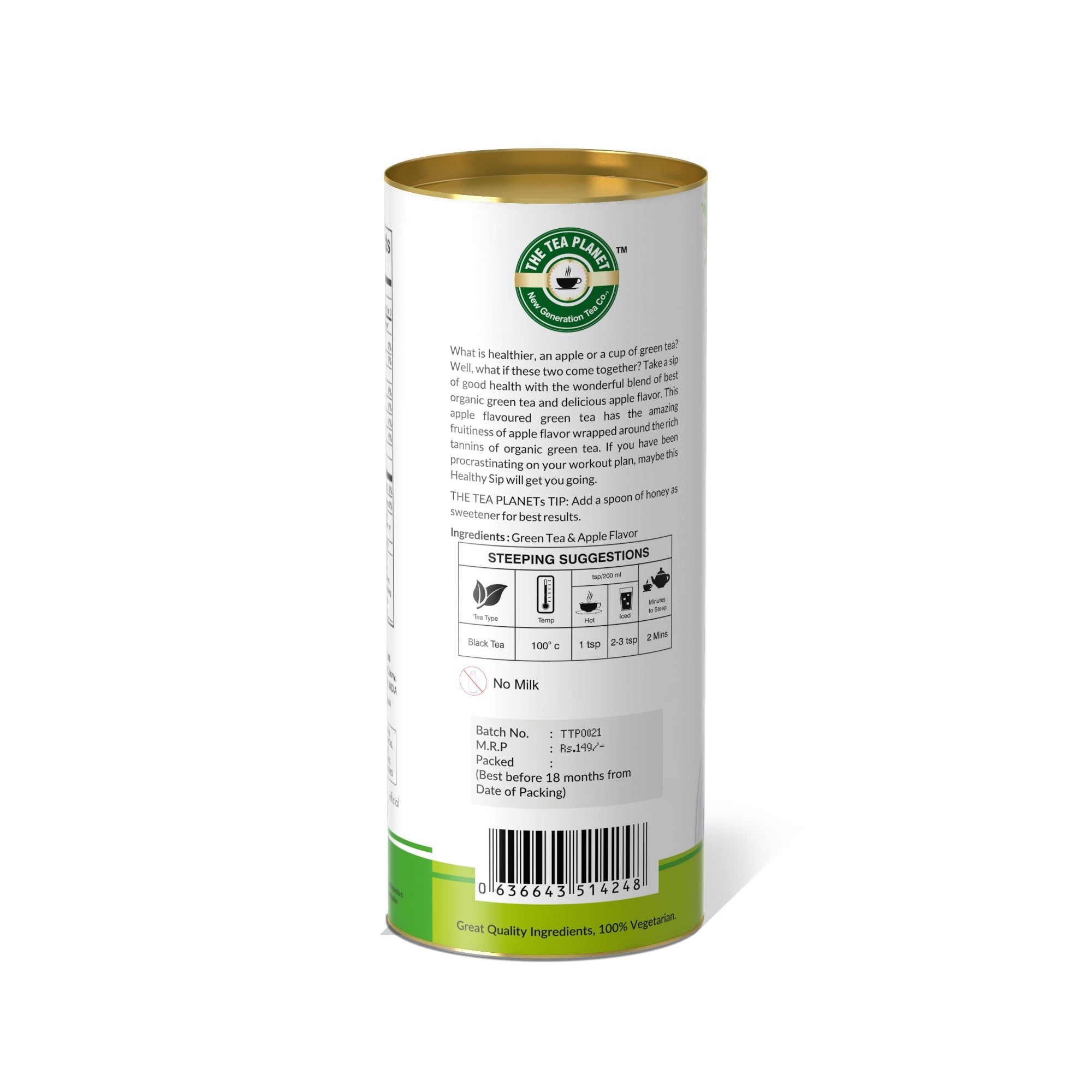 Green Apple Orthodox Tea - 50 gms