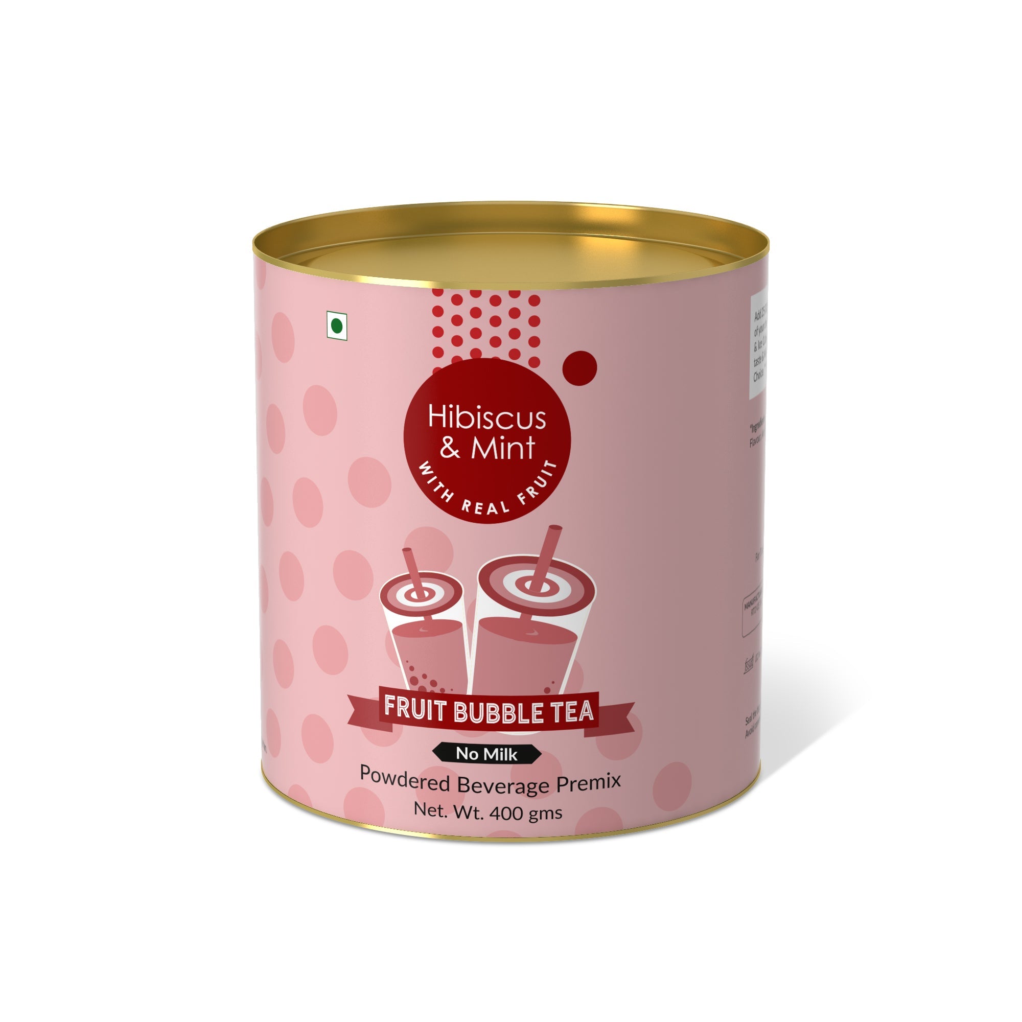 Hibiscus & Mint Fruit Bubble Tea Premix - 250 gms